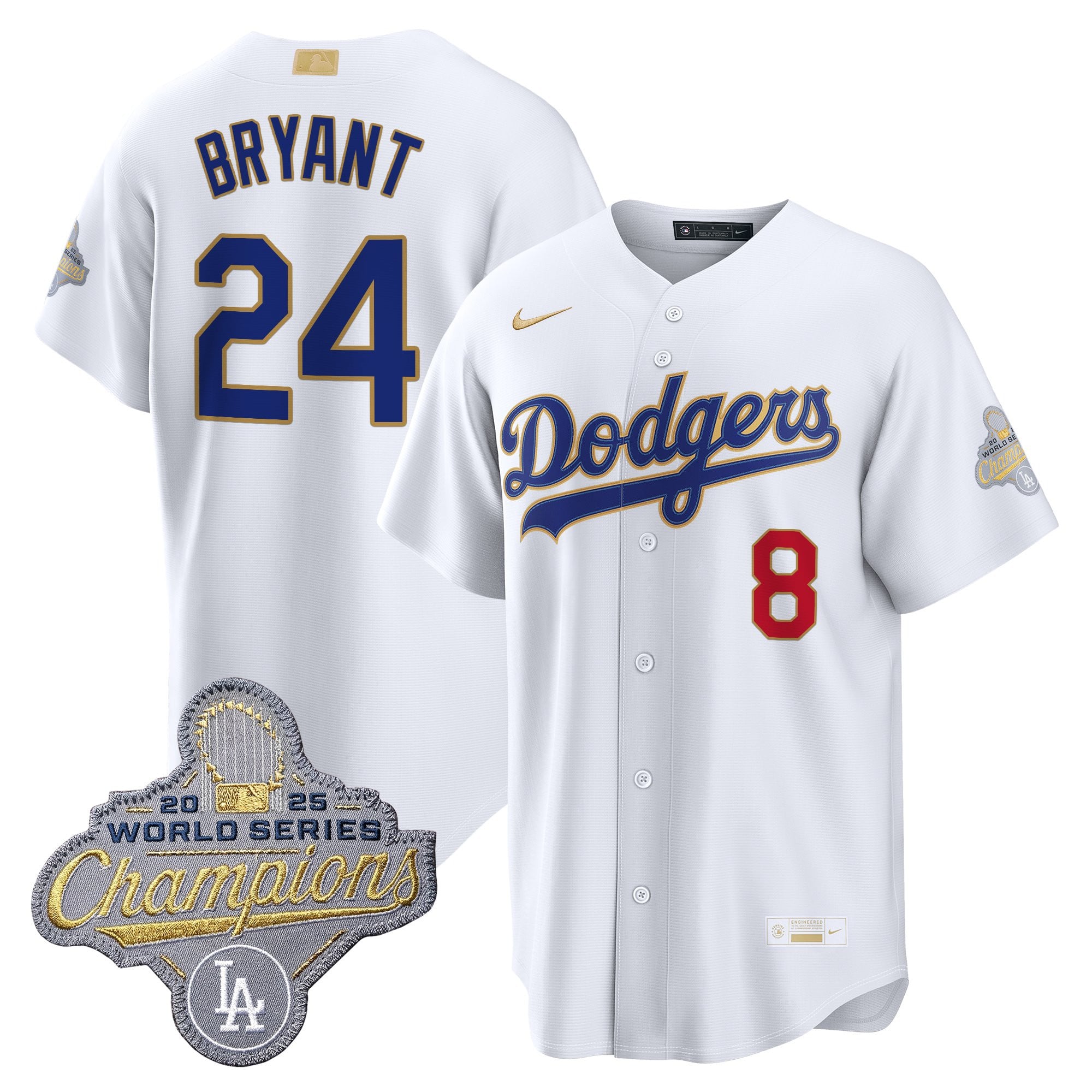Men's Los Angeles Dodgers "Gold Collection" Premier Limited Jersey - All Stitched