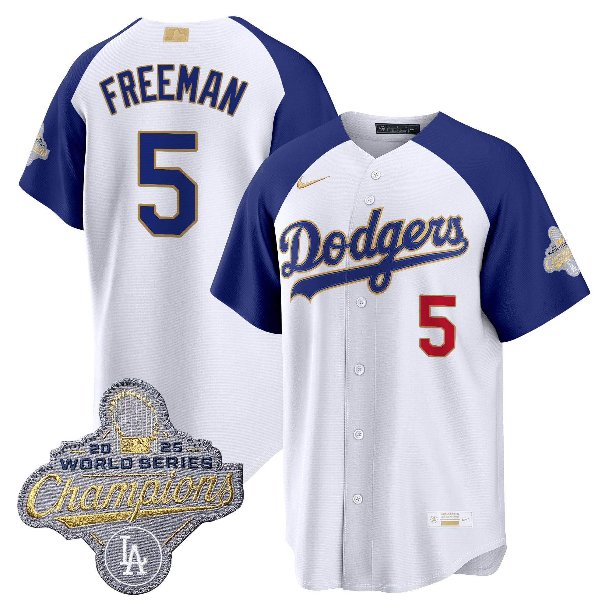 Men's Los Angeles Dodgers "Gold Collection" Premier Limited Jersey - All Stitched