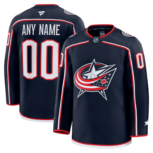 Columbus Blue Jackets Custom Jersey - All Stitched