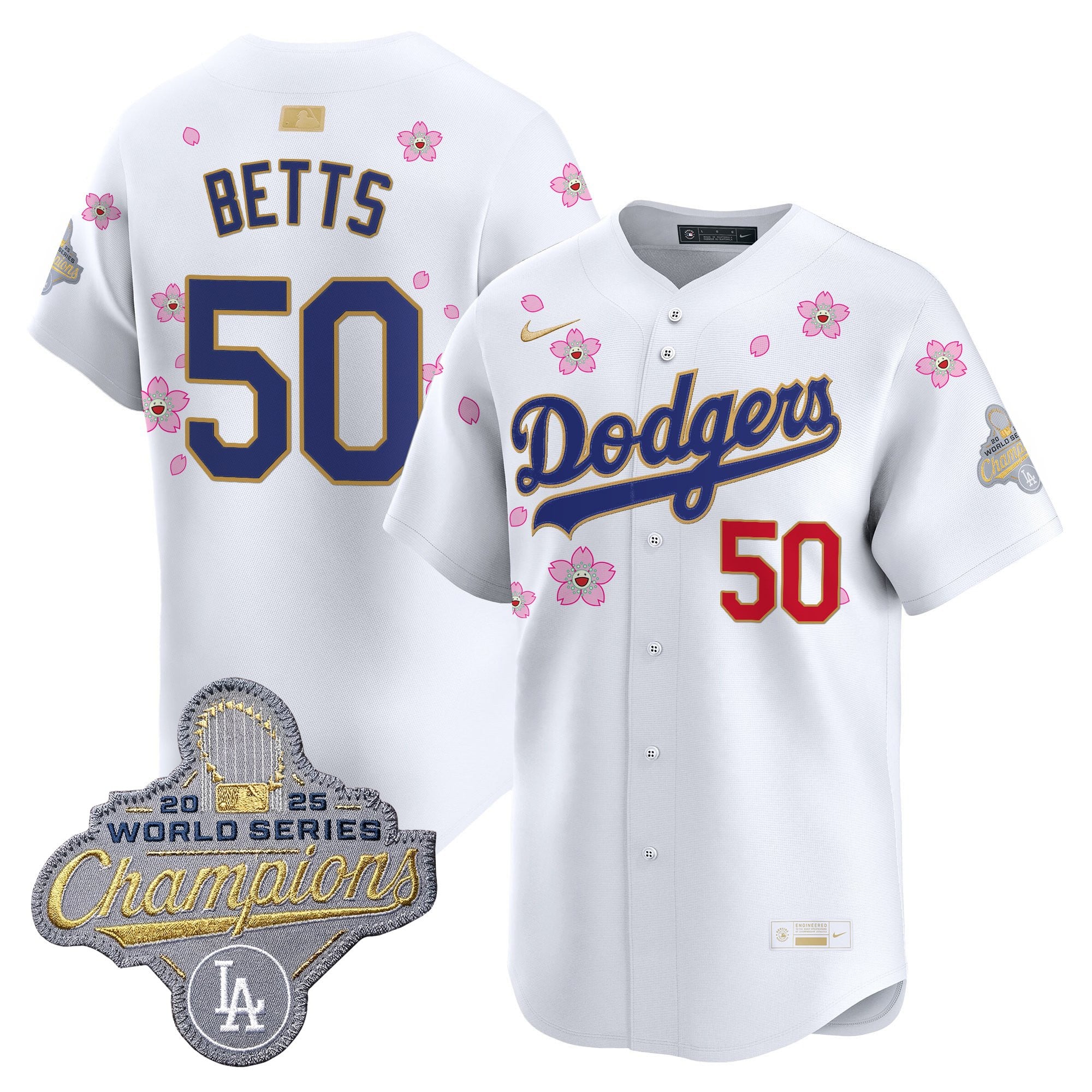 Men's Los Angeles Dodgers "Tokyo Series x Gold Collection" Vapor Premier Limited Jersey - All Stitched