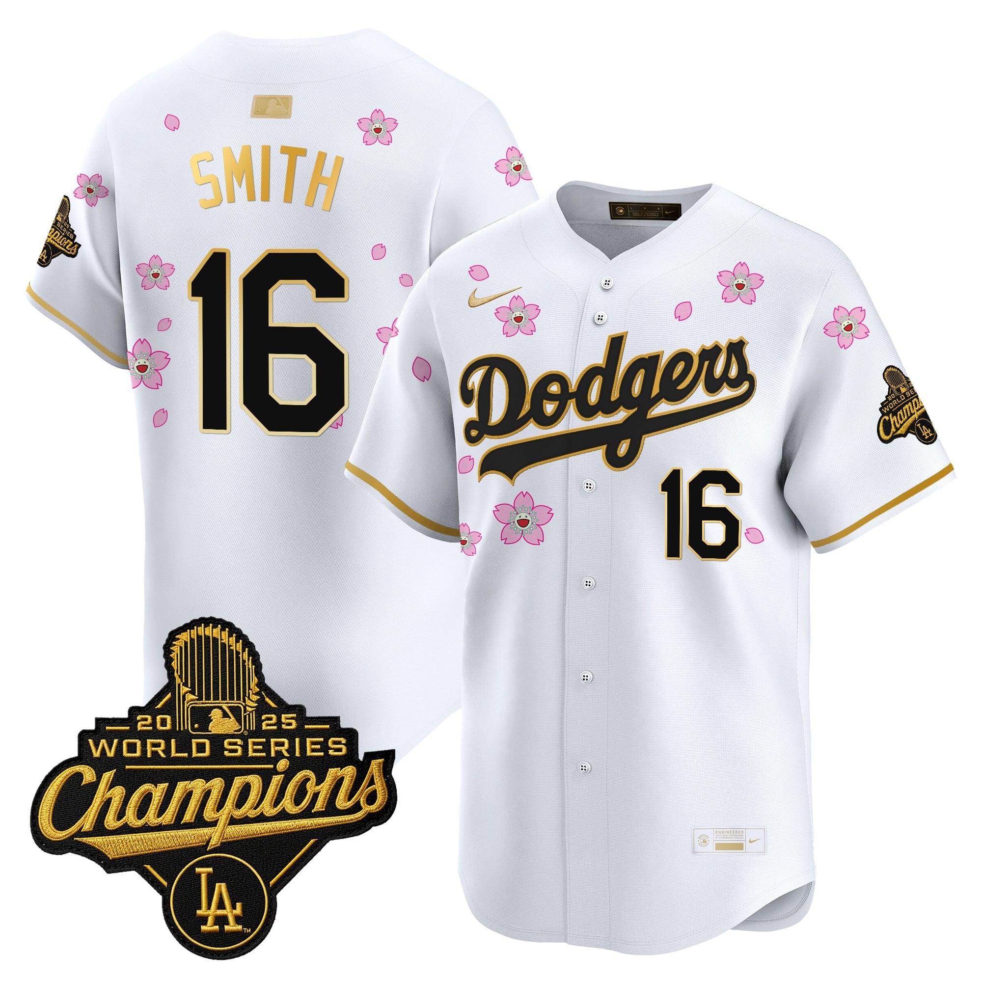 Men's Los Angeles Dodgers "Tokyo Series x Gold Collection" Vapor Premier Limited Jersey - All Stitched
