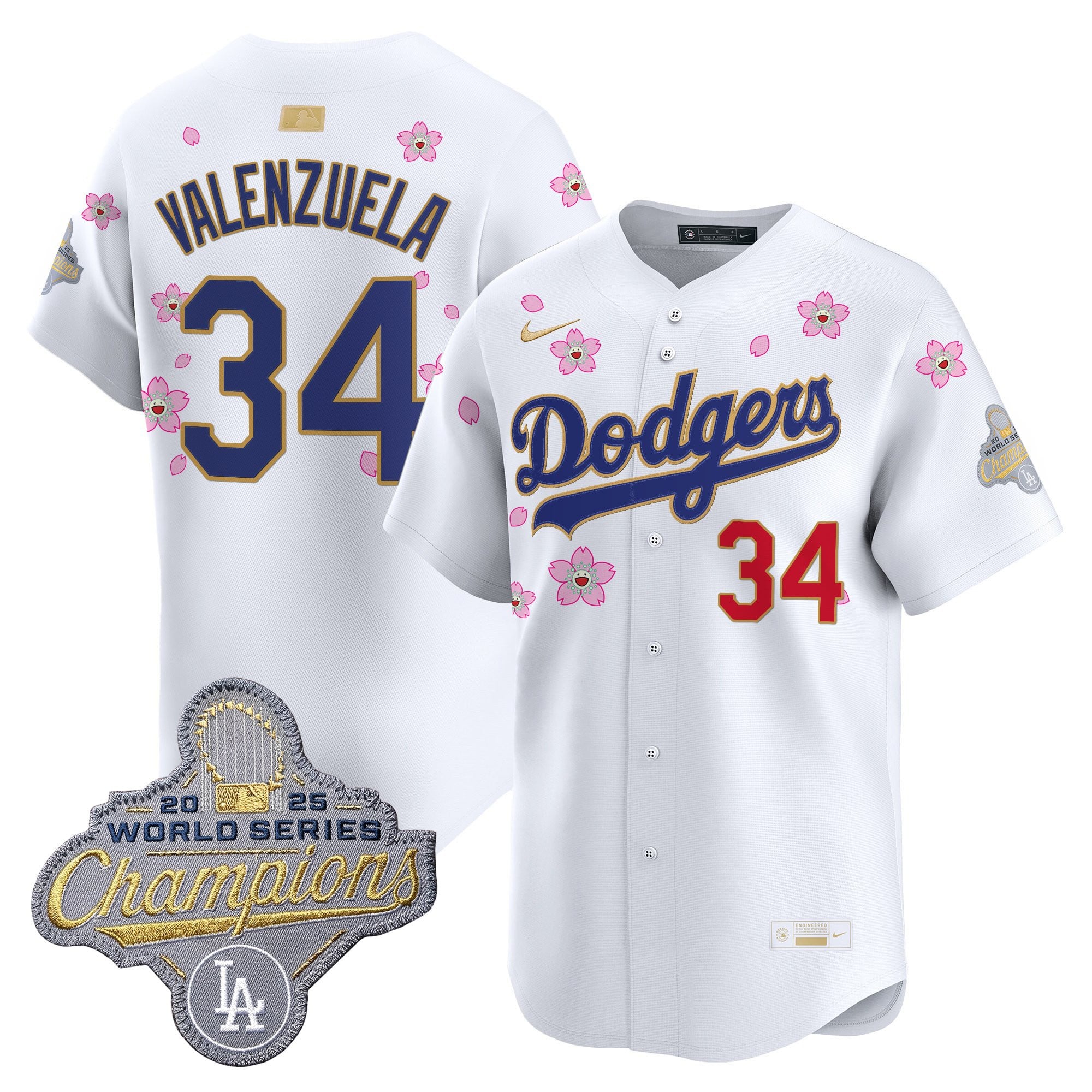 Men's Los Angeles Dodgers "Tokyo Series x Gold Collection" Vapor Premier Limited Jersey - All Stitched