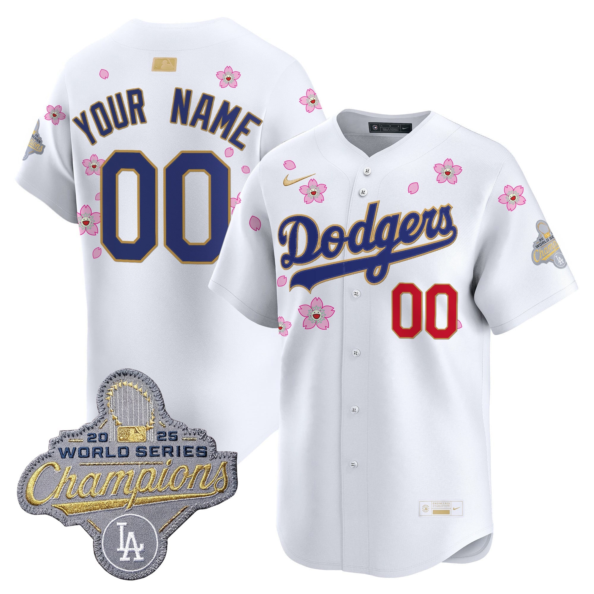 Los Angeles Dodgers "Tokyo Series x Gold Collection" Vapor Premier Limited Custom Jersey - All Stitched