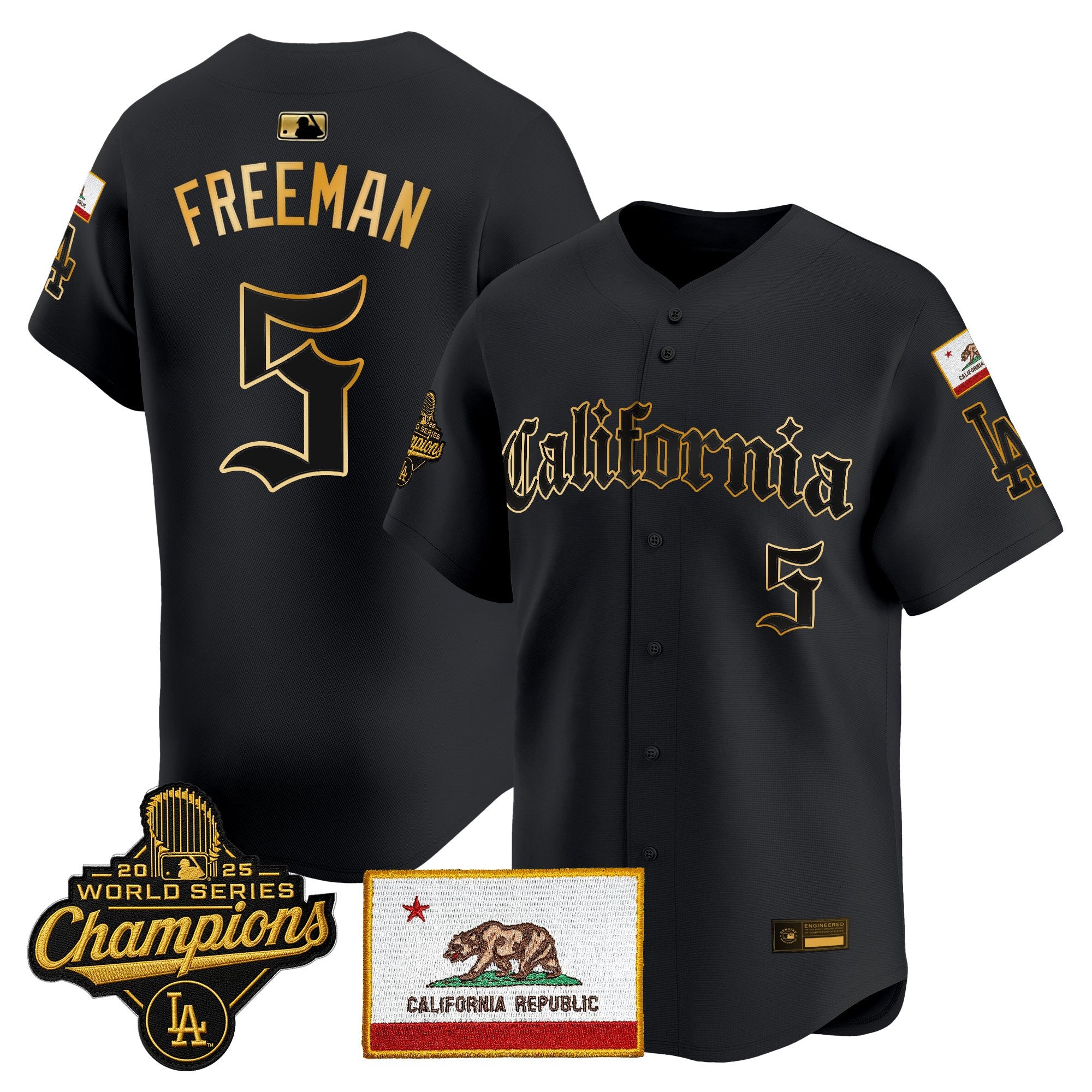 Men's Los Angeles Dodgers "California Gothic Edition" Vapor Premier Limited Jersey - All Stitched