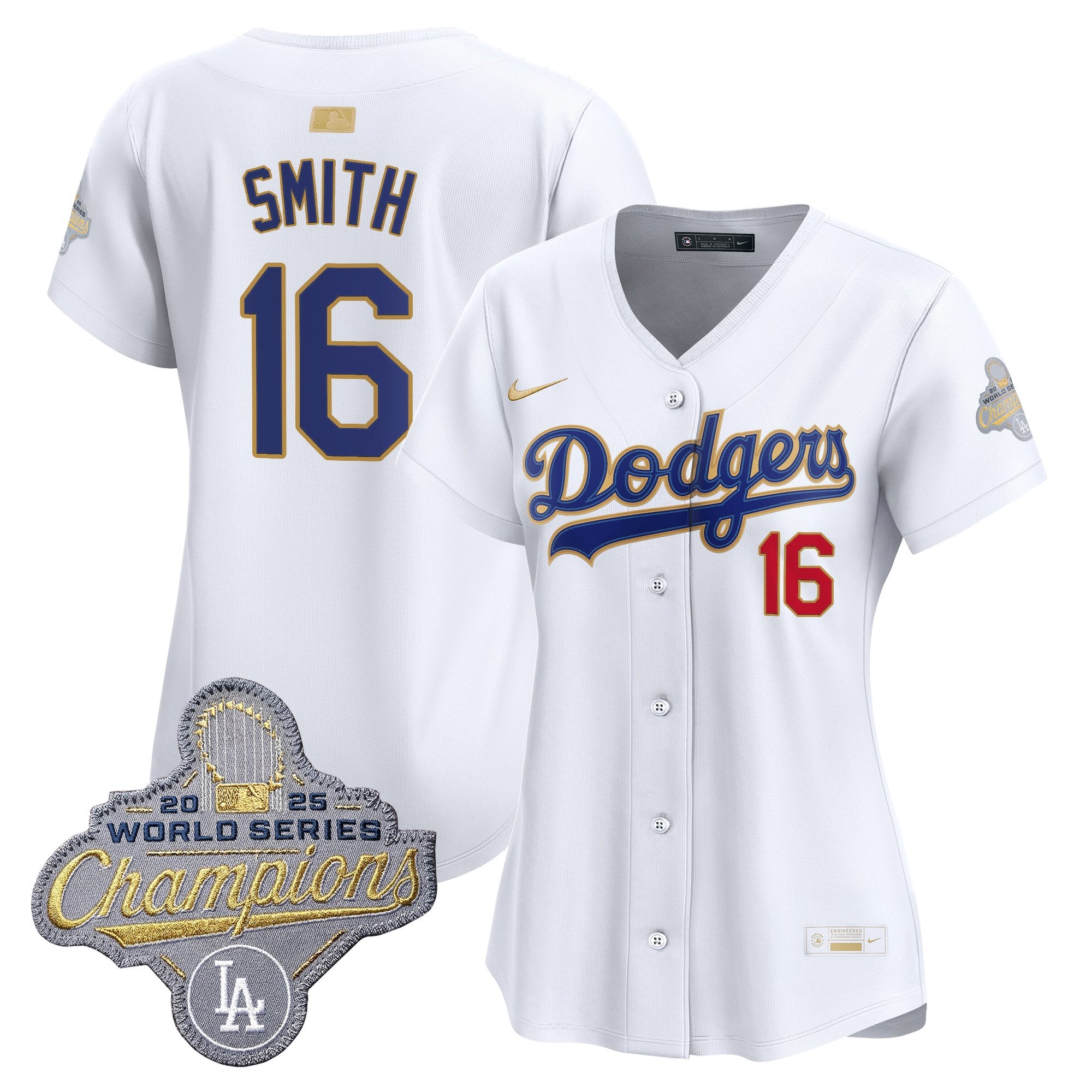 Women's Los Angeles Dodgers "Gold Collection" Premier Limited Jersey - All Stitched