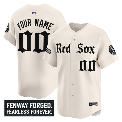 Boston Red Sox 'Gothic Edition' Vapor Premier Limited Custom Jersey - All Stitched
