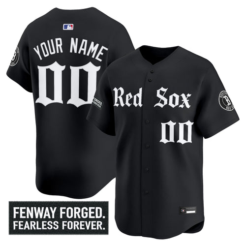 Boston Red Sox 'Gothic Edition' Vapor Premier Limited Custom Jersey - All Stitched