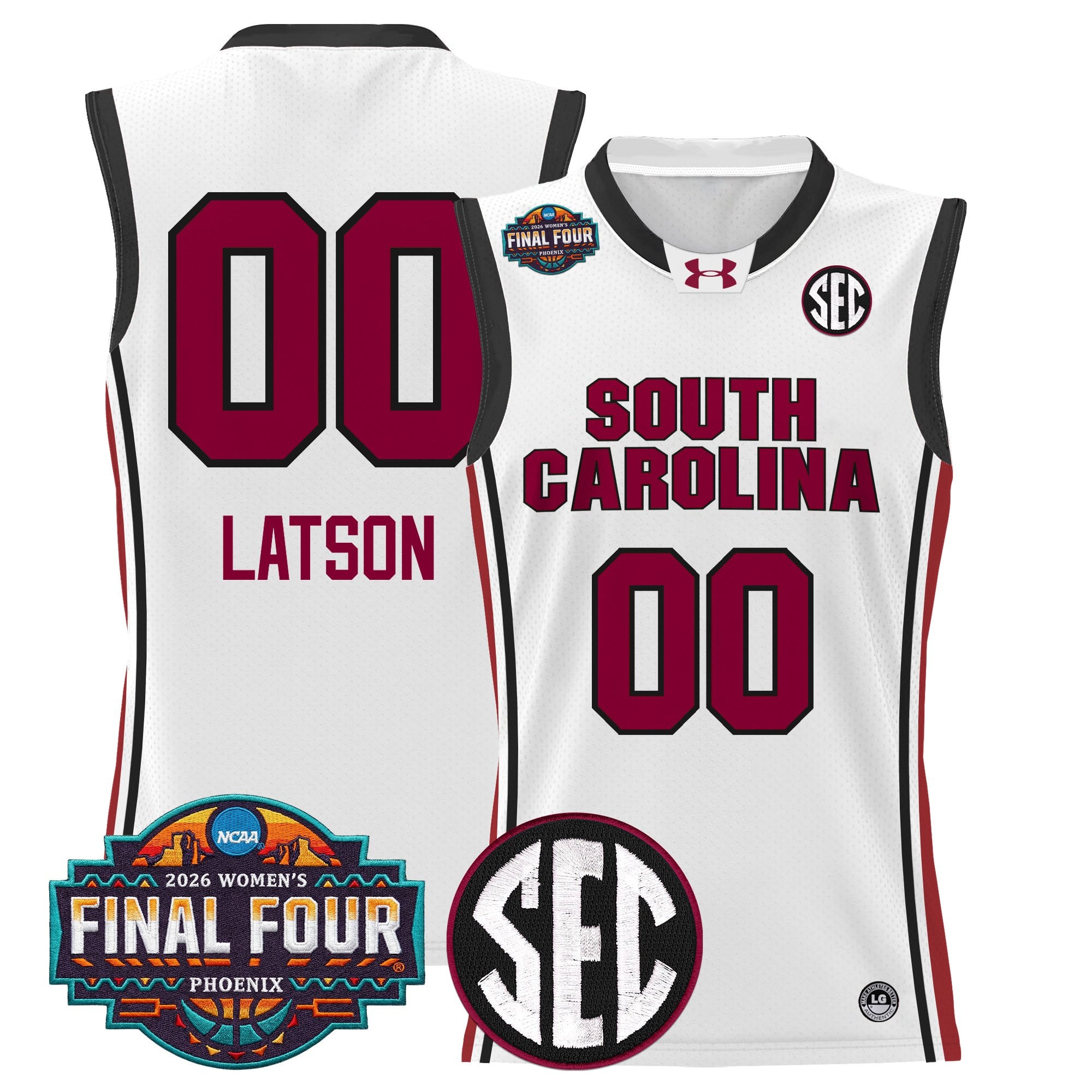 Men's Size South Carolina Gamecocks 2026 Women's Tournament Final Four Basketball Jersey - All Stitched