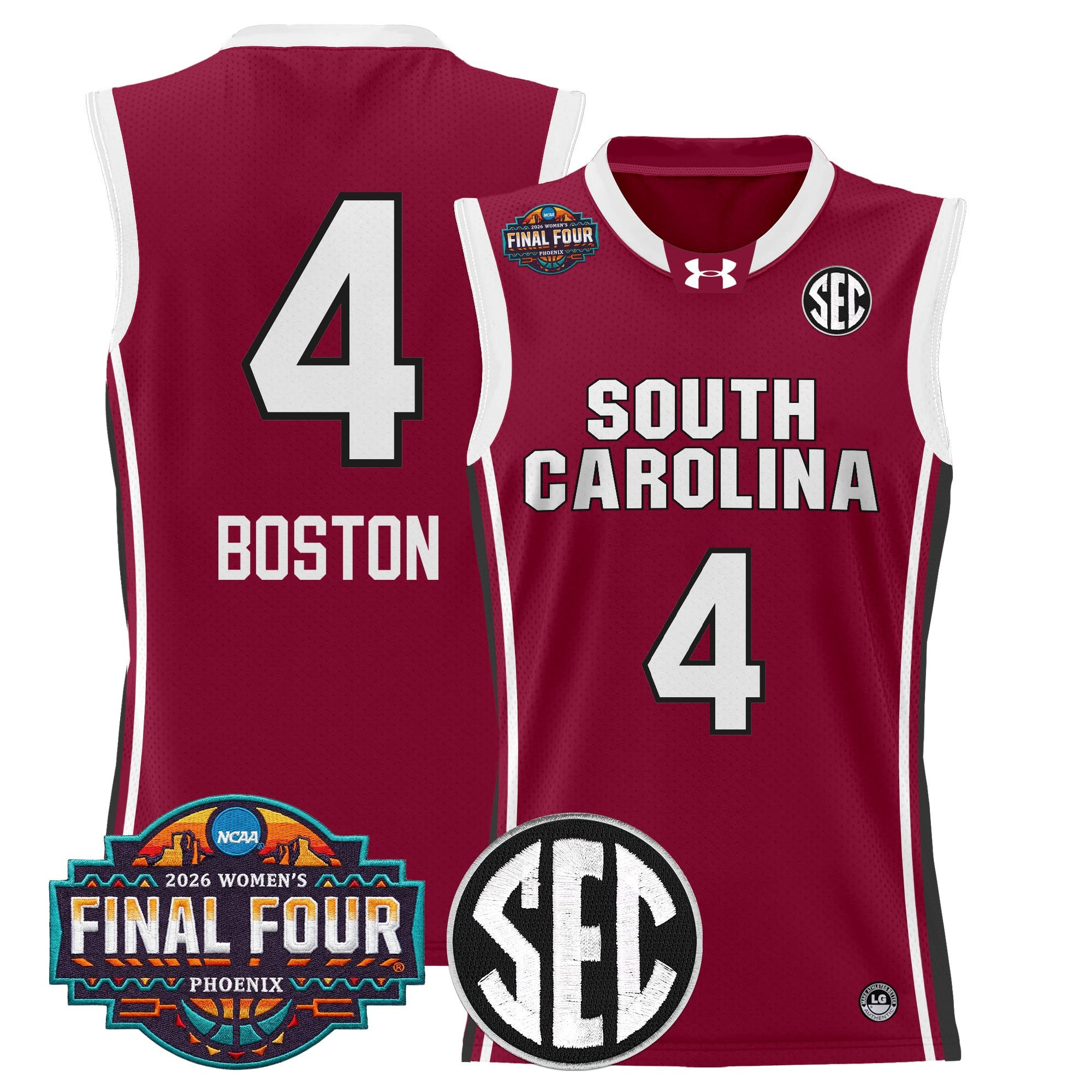 Men's Size South Carolina Gamecocks 2026 Women's Tournament Final Four Basketball Jersey - All Stitched
