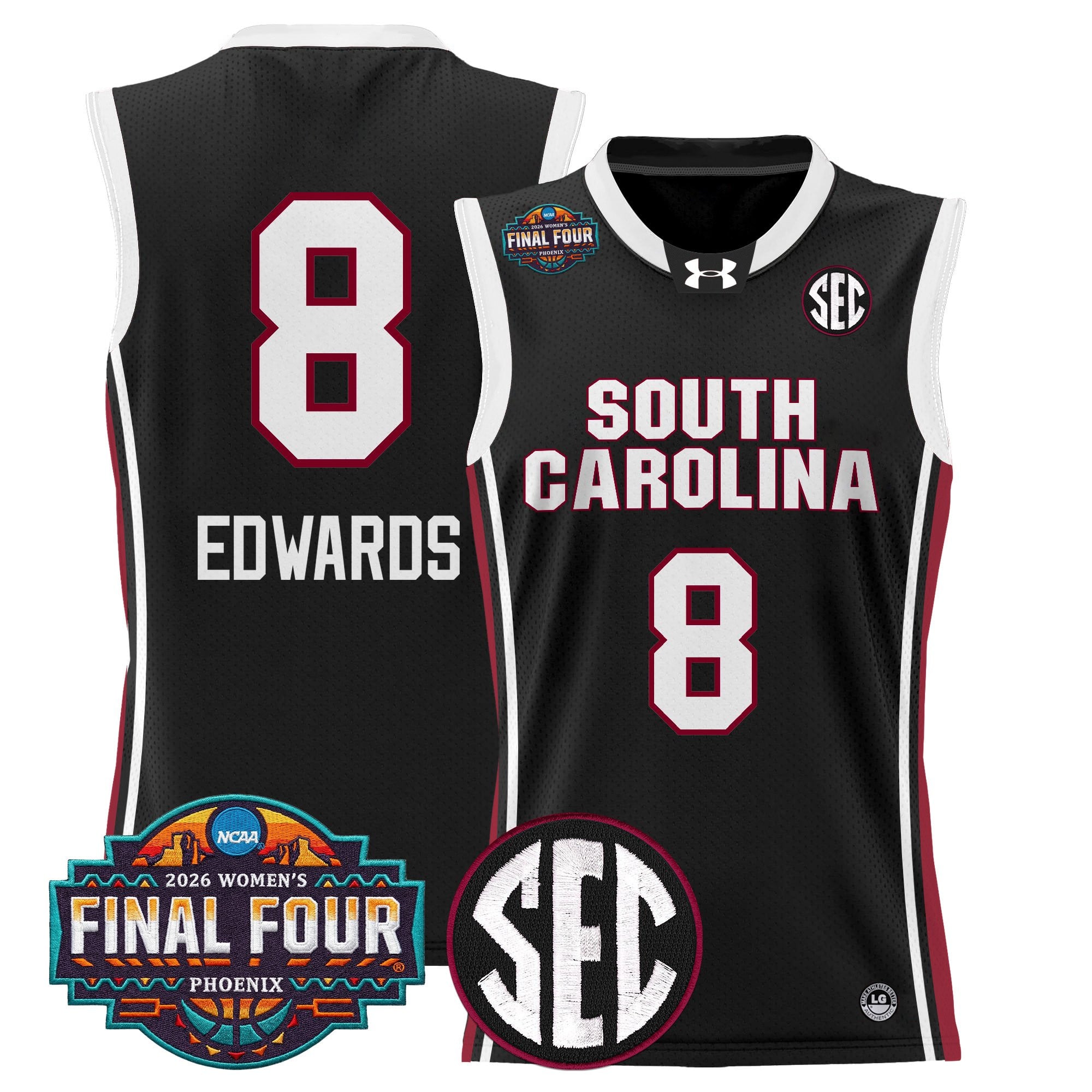 Men's Size South Carolina Gamecocks 2026 Women's Tournament Final Four Basketball Jersey - All Stitched