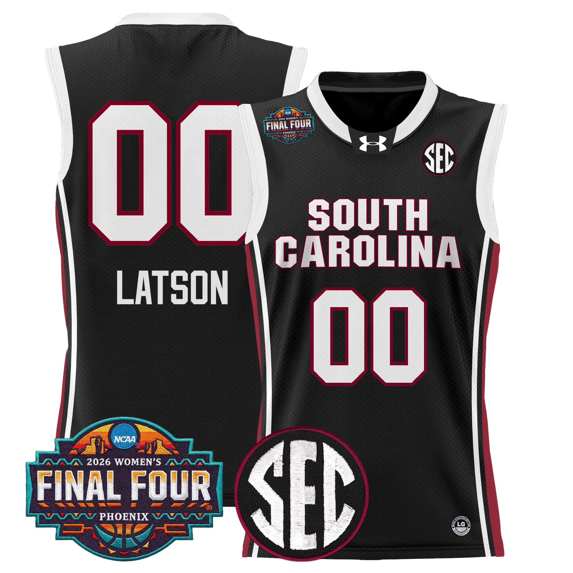 Men's Size South Carolina Gamecocks 2026 Women's Tournament Final Four Basketball Jersey - All Stitched