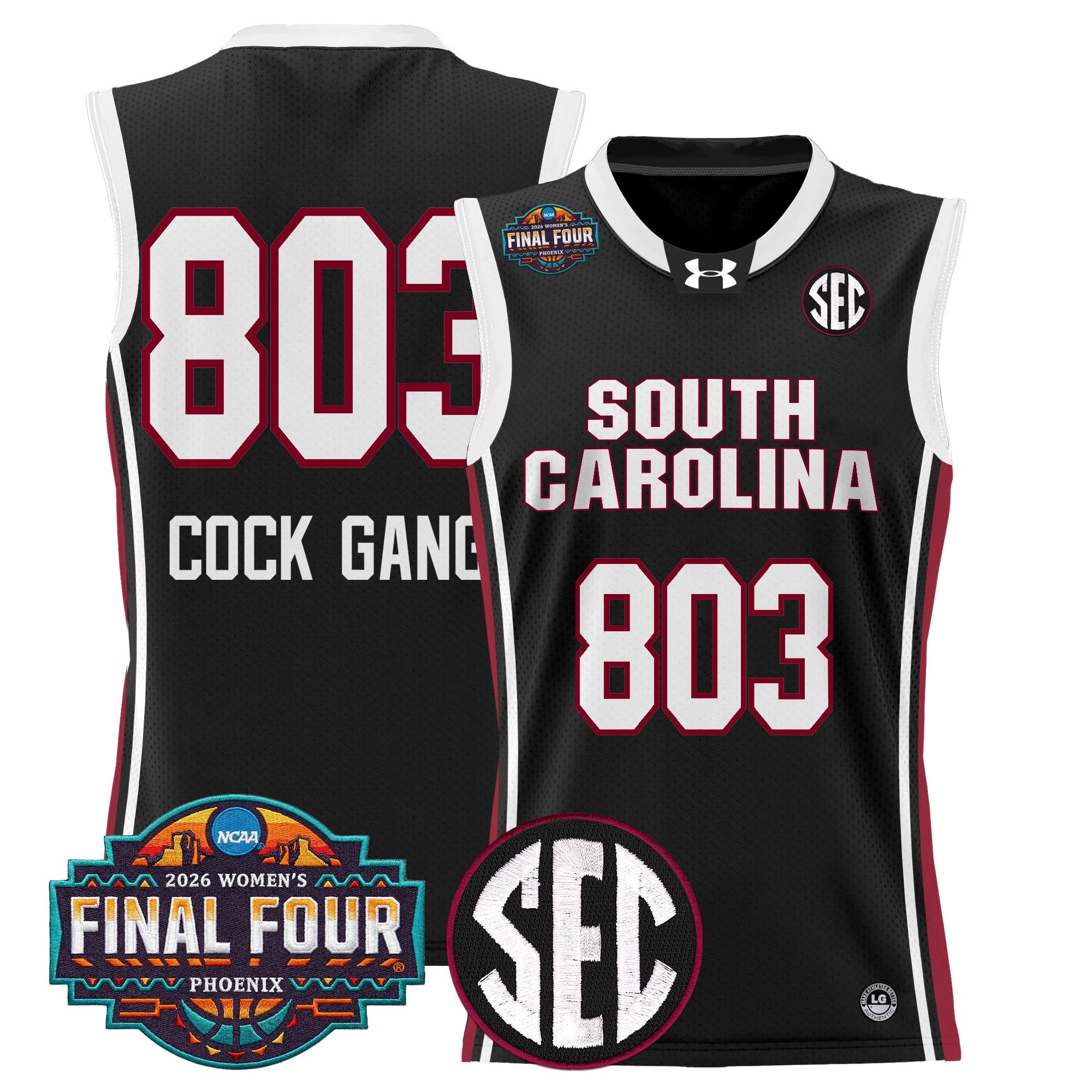 Men's Size South Carolina Gamecocks 2026 Women's Tournament Final Four Basketball Jersey - All Stitched