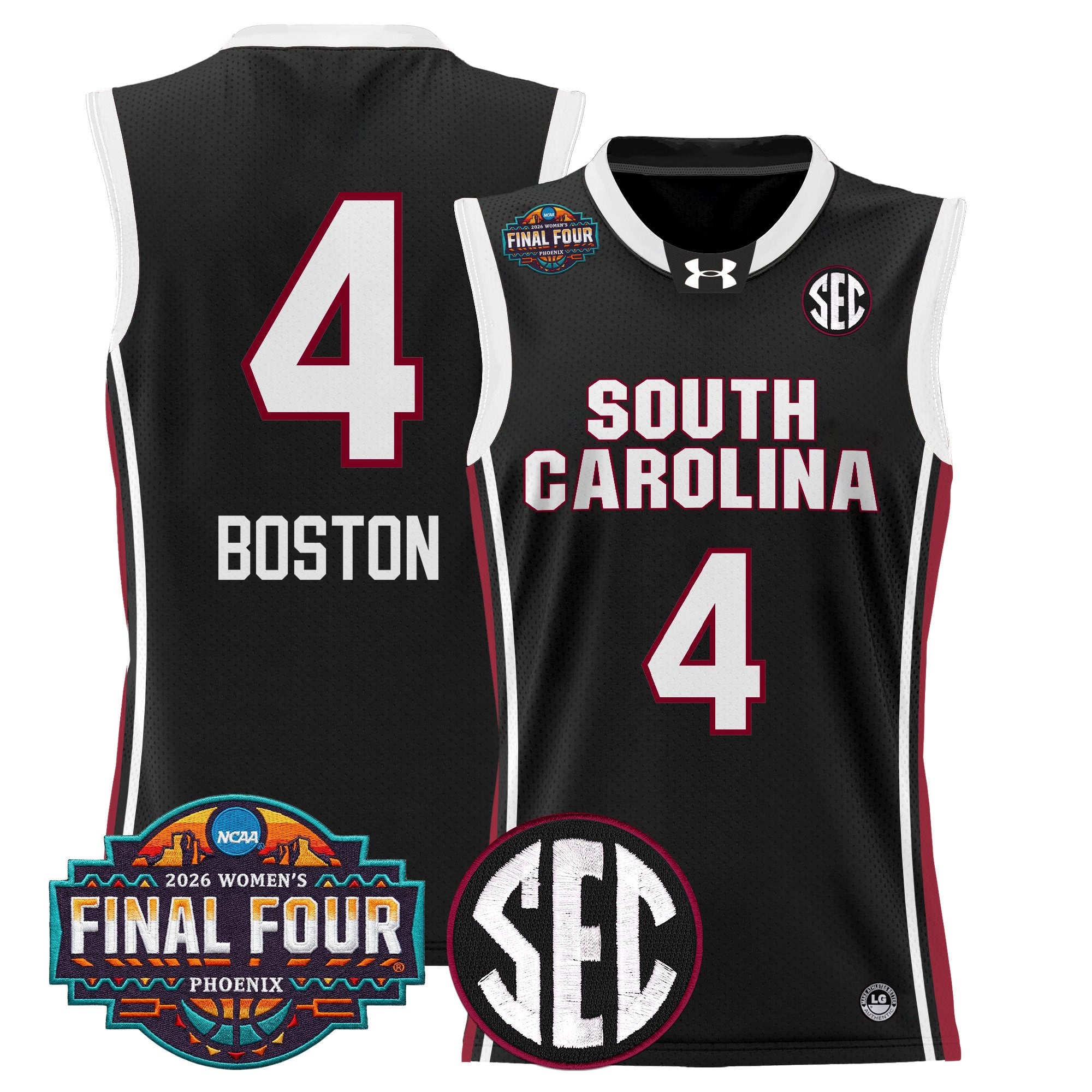 Men's Size South Carolina Gamecocks 2026 Women's Tournament Final Four Basketball Jersey - All Stitched