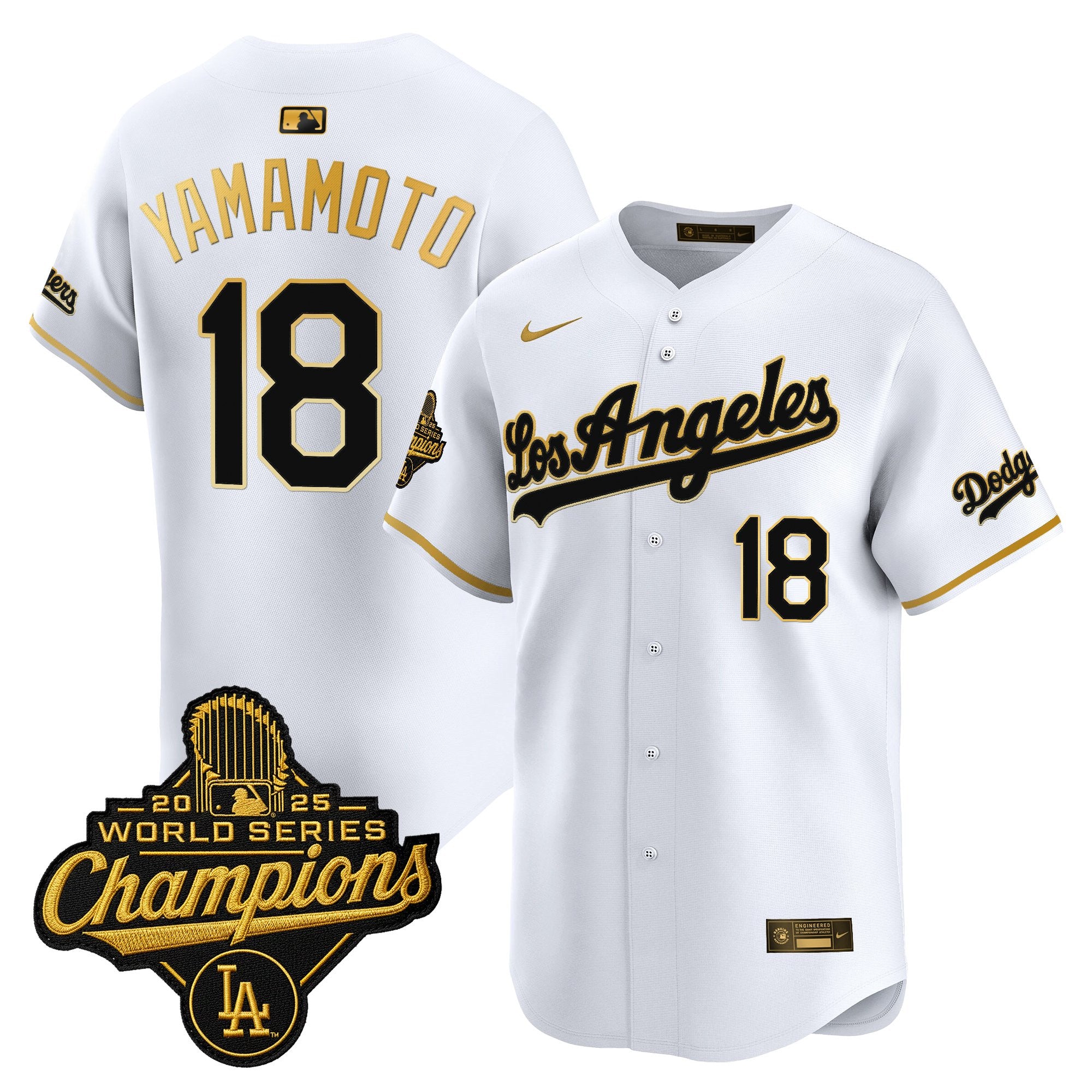Men's Dodgers 2026 Vapor Premier Limited Jersey - World Series Champions Edition - All Stitched