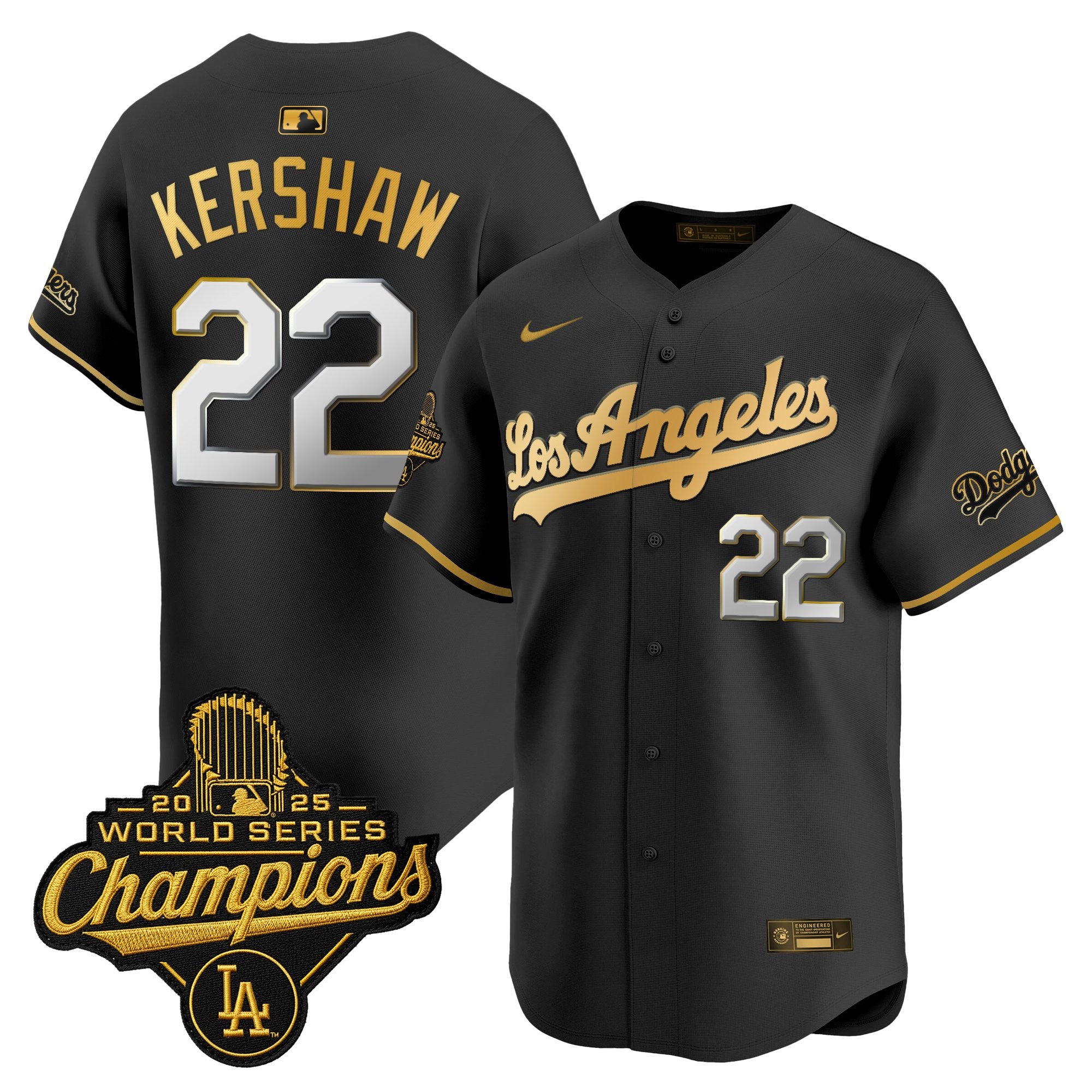 Men's Dodgers 2026 Vapor Premier Limited Jersey - World Series Champions Edition - All Stitched