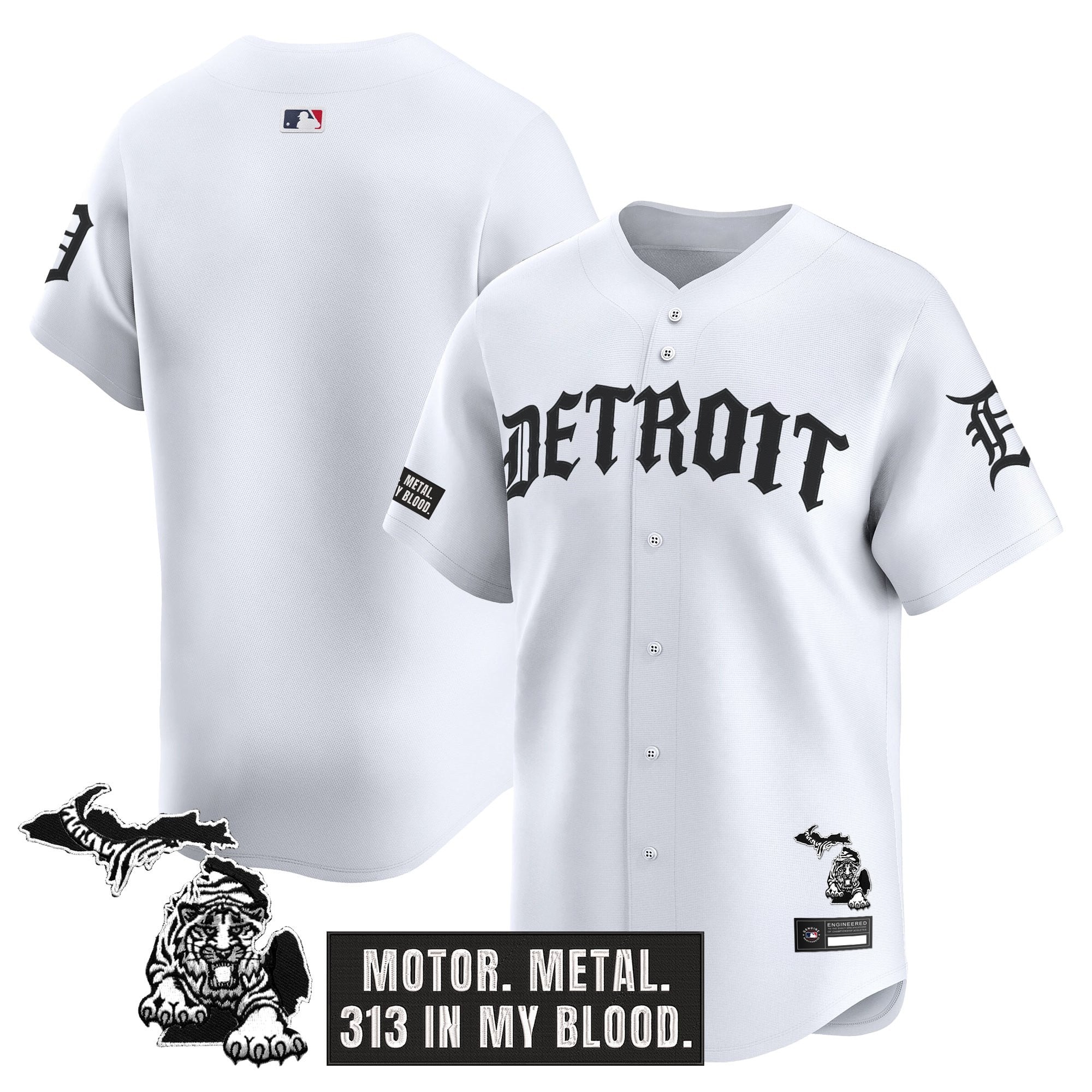 Men's Detroit Tigers 'Old English Edition' Vapor Premier Limited Jersey - All Stitched