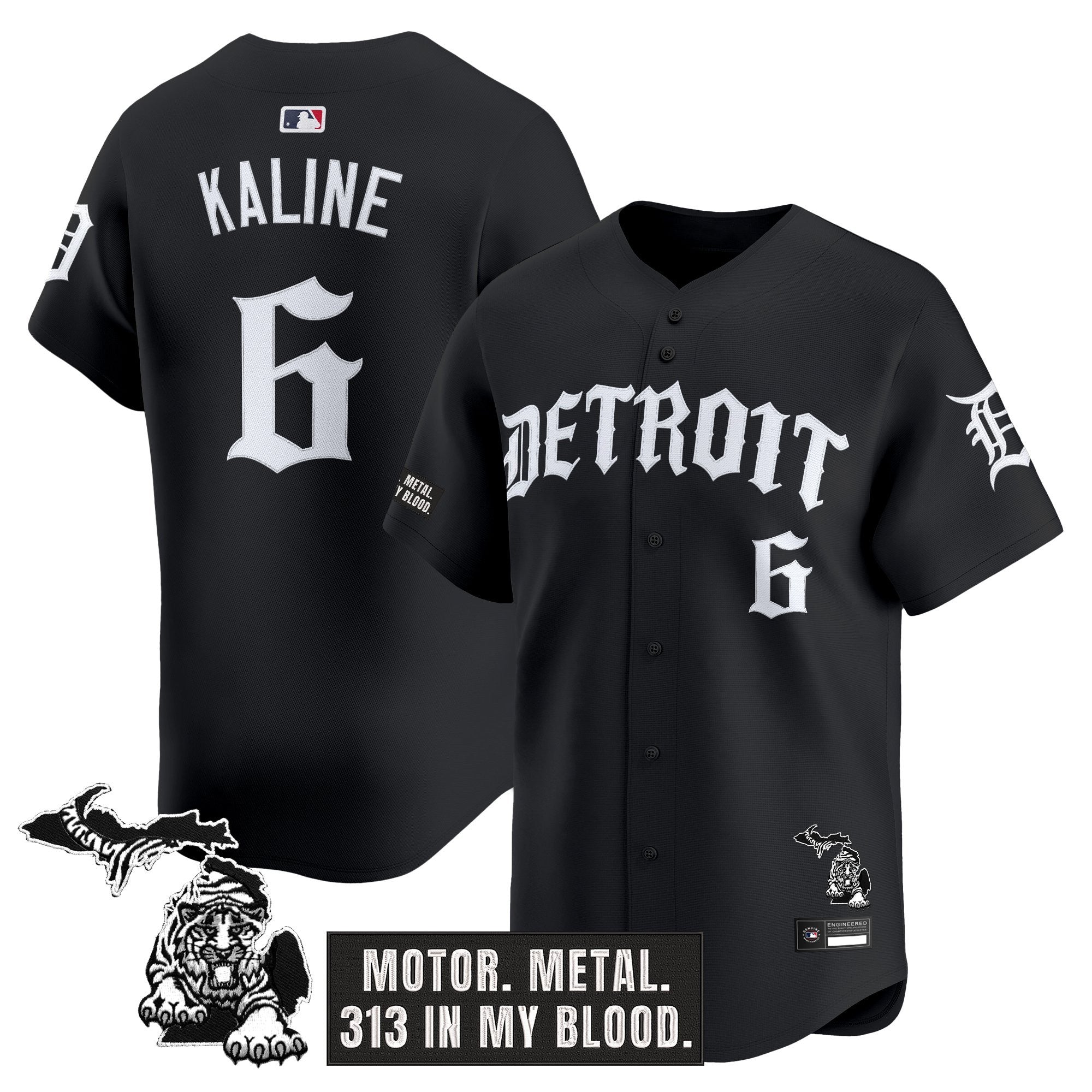 Men's Detroit Tigers 'Old English Edition' Vapor Premier Limited Jersey - All Stitched