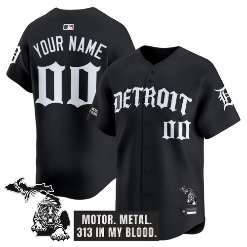 Detroit Tigers 'Old English Edition' Vapor Premier Limited Custom Jersey - All Stitched