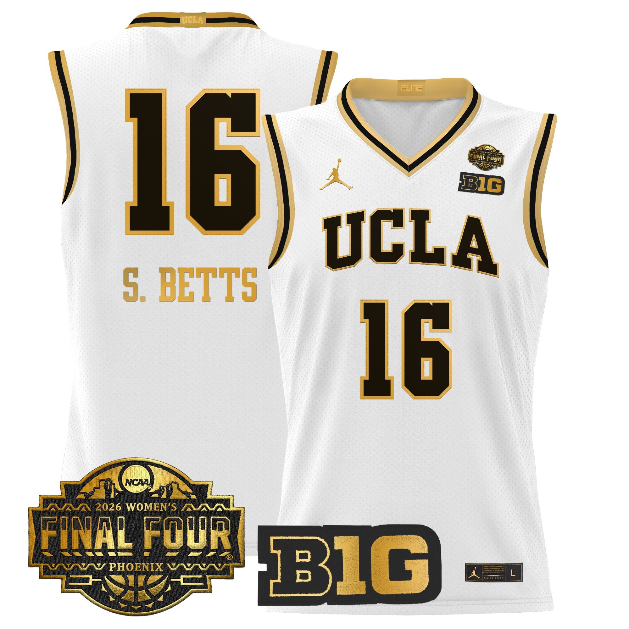 Men's size UCLA Bruins 2026 Women's Tournament Final Four Basketball Jersey - All Stitched
