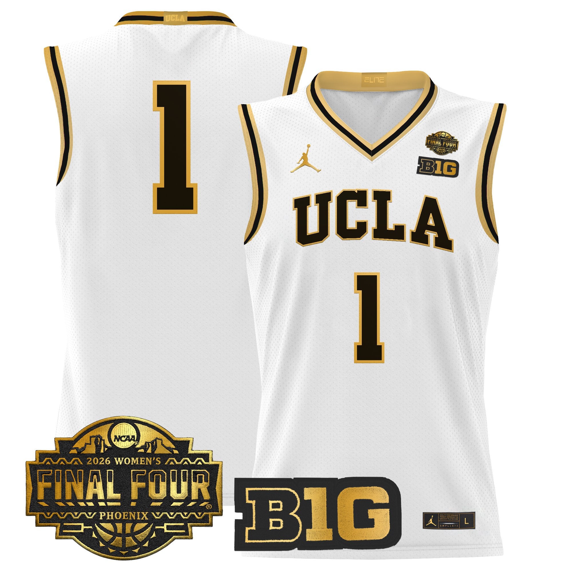Men's size UCLA Bruins 2026 Women's Tournament Final Four Basketball Jersey - All Stitched
