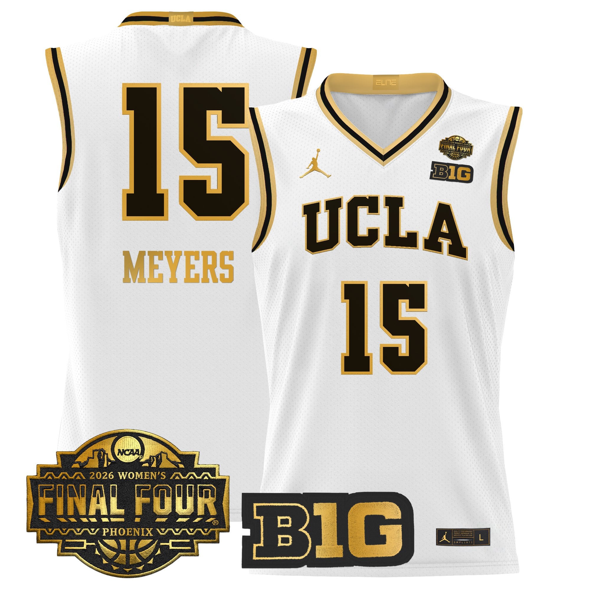 Men's size UCLA Bruins 2026 Women's Tournament Final Four Basketball Jersey - All Stitched