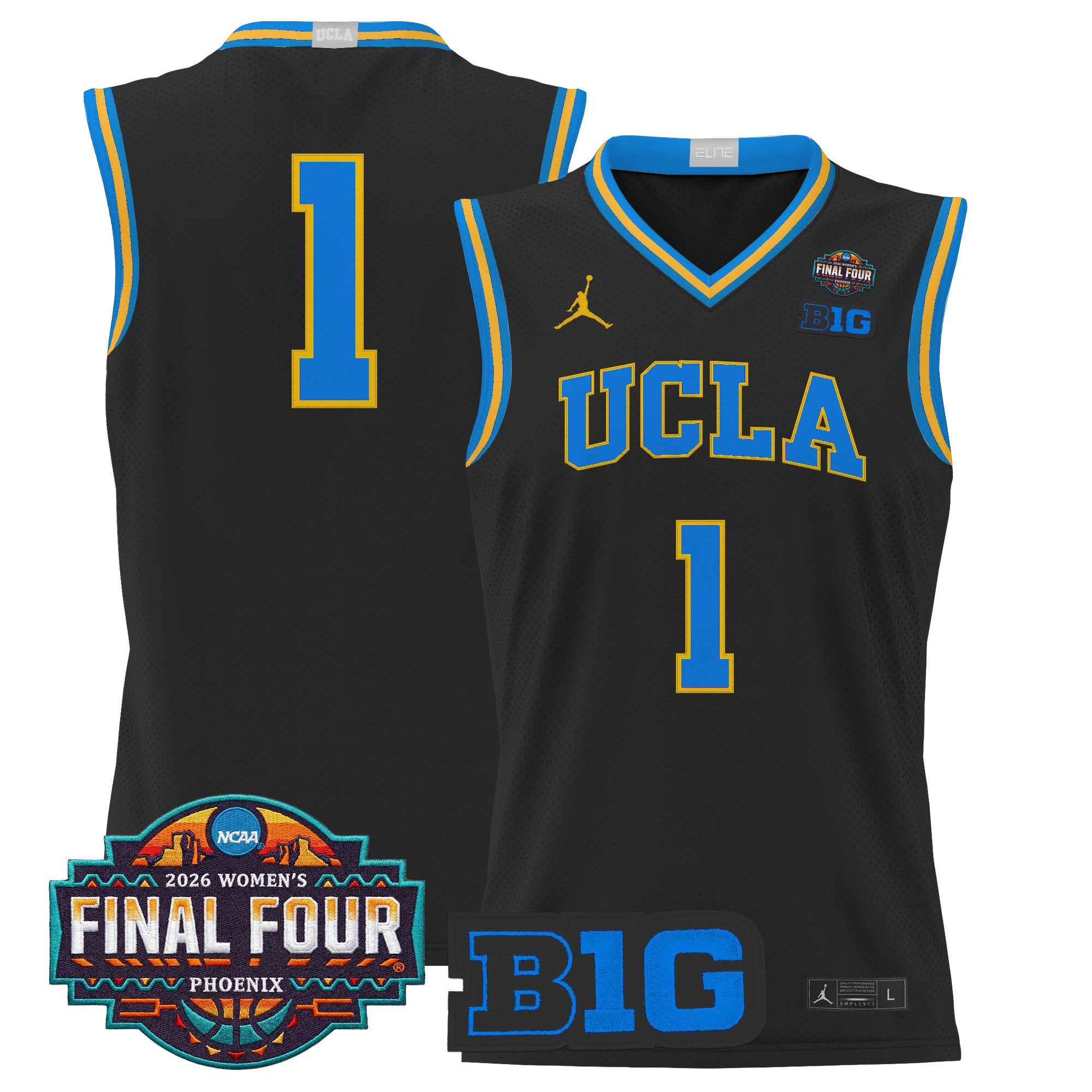 Men's size UCLA Bruins 2026 Women's Tournament Final Four Basketball Jersey - All Stitched