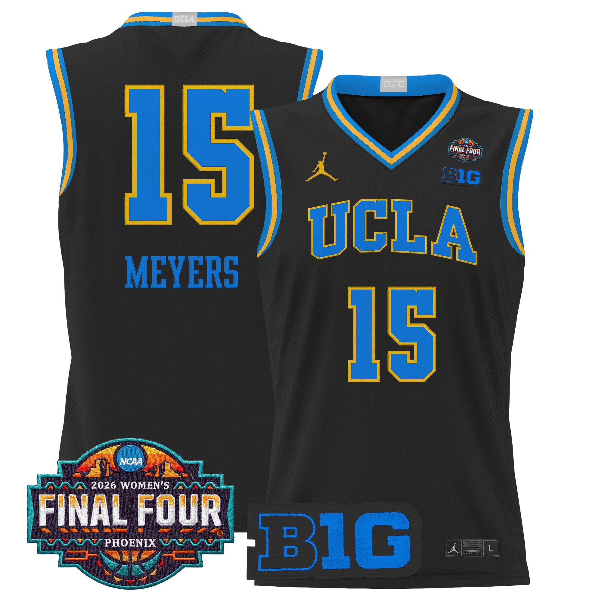 Men's size UCLA Bruins 2026 Women's Tournament Final Four Basketball Jersey - All Stitched