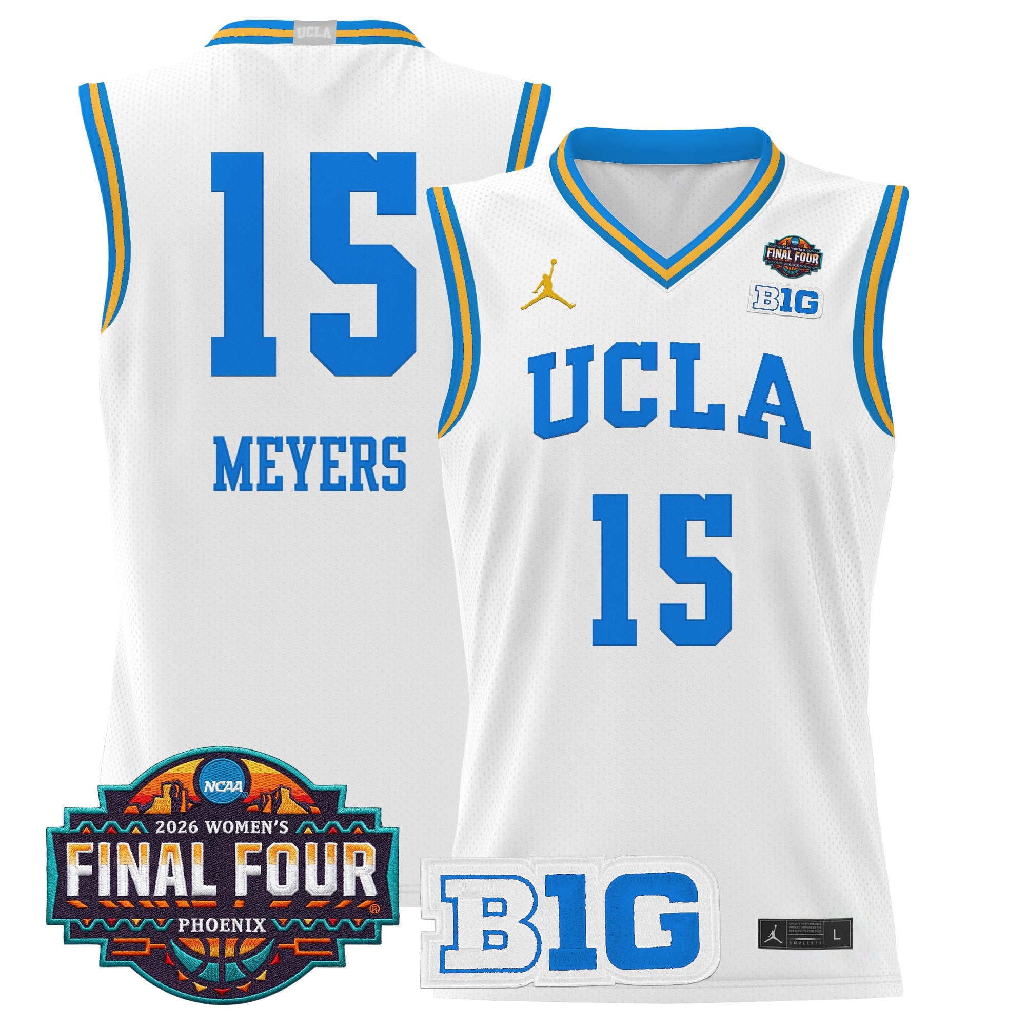 Men's size UCLA Bruins 2026 Women's Tournament Final Four Basketball Jersey - All Stitched