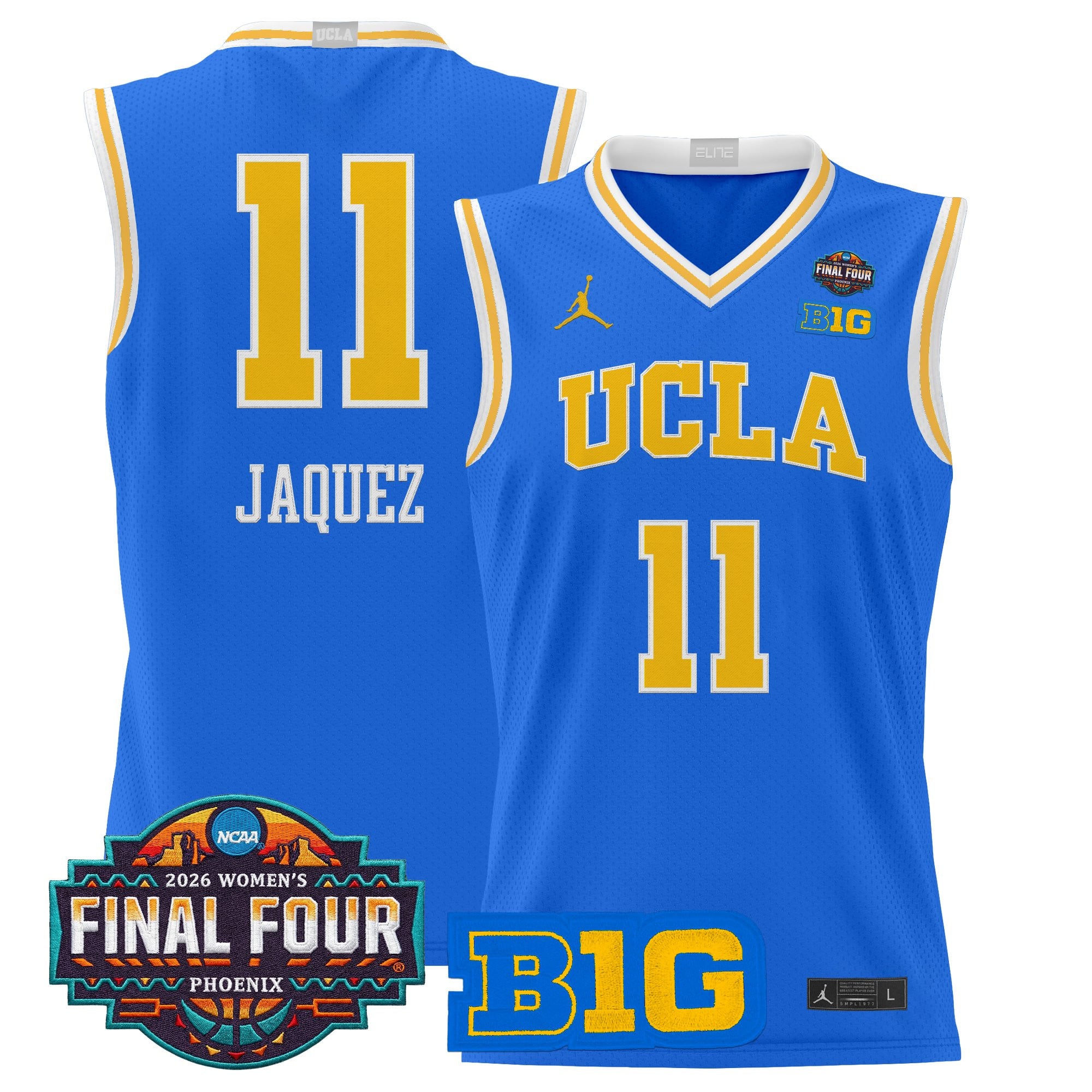 Men's size UCLA Bruins 2026 Women's Tournament Final Four Basketball Jersey - All Stitched
