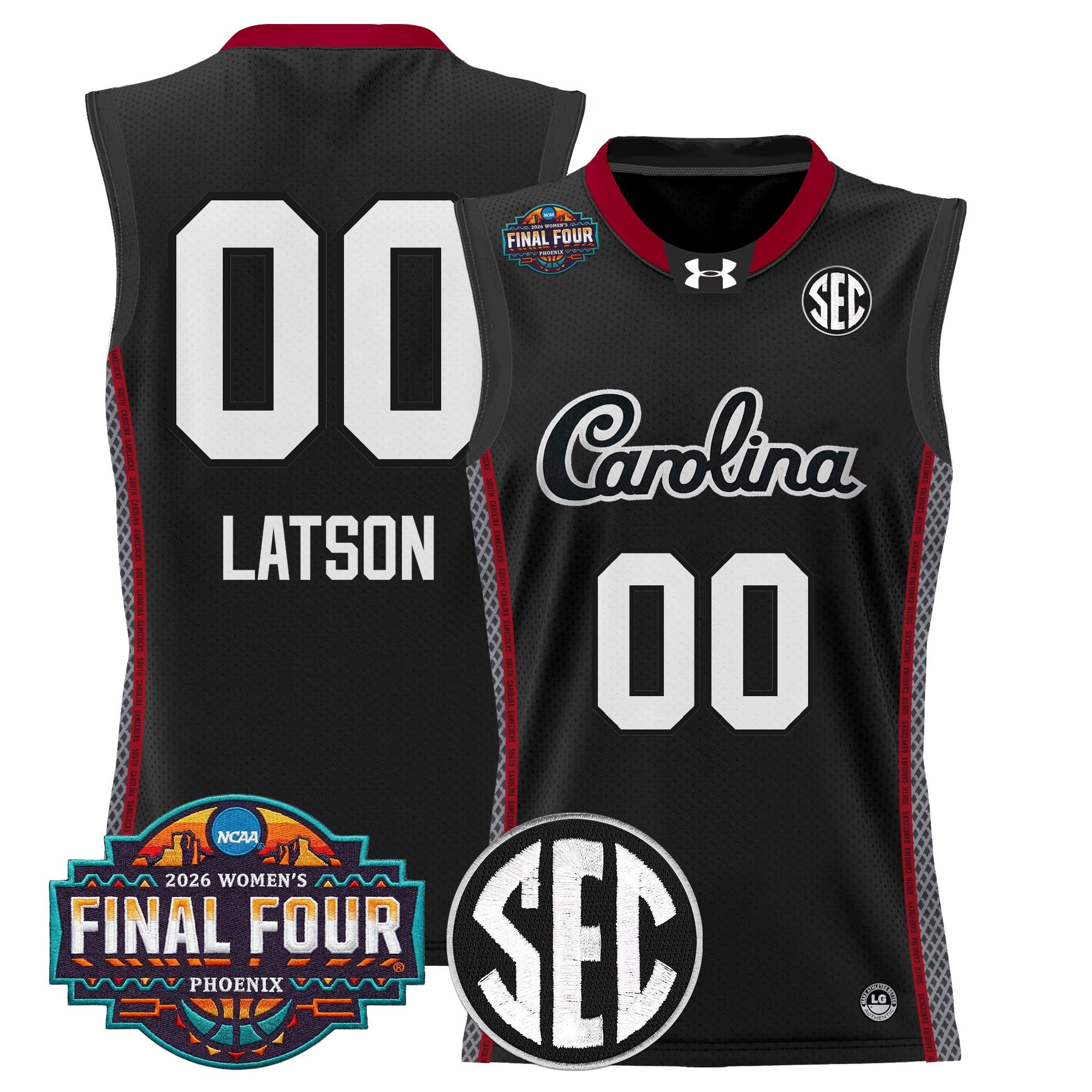 Men's Size South Carolina Gamecocks 2026 Women's Tournament Final Four Basketball Jersey - All Stitched