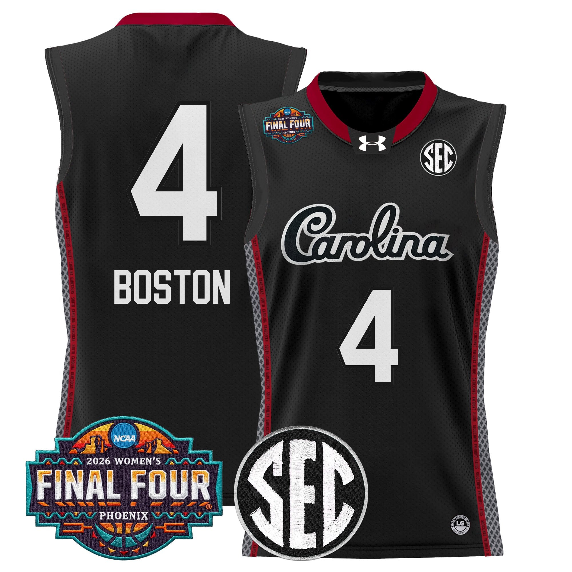 Men's Size South Carolina Gamecocks 2026 Women's Tournament Final Four Basketball Jersey - All Stitched