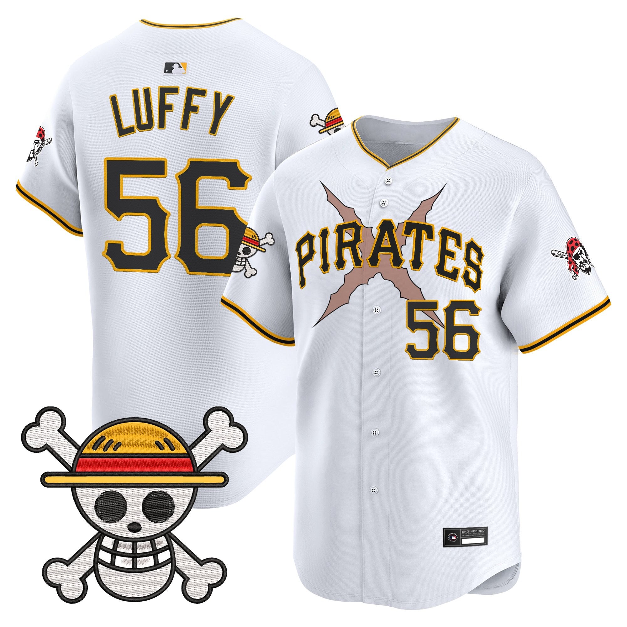 Men's Pittsburgh Pirates x One Piece Vapor Premier Limited Jersey - Stitched