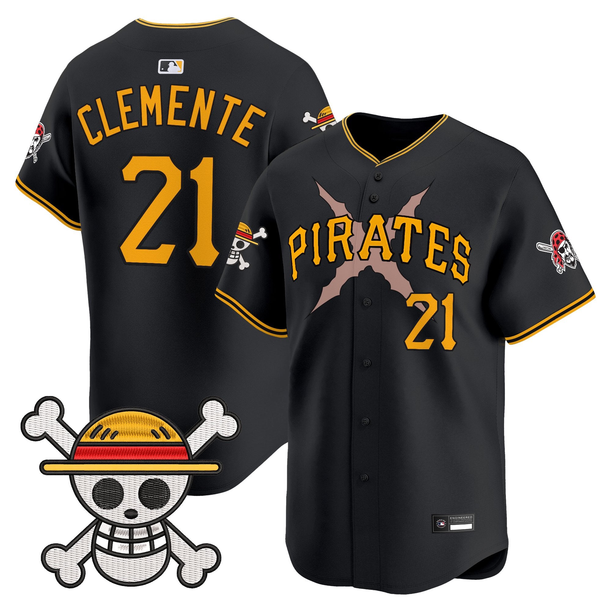 Men's Pittsburgh Pirates x One Piece Vapor Premier Limited Jersey - Stitched