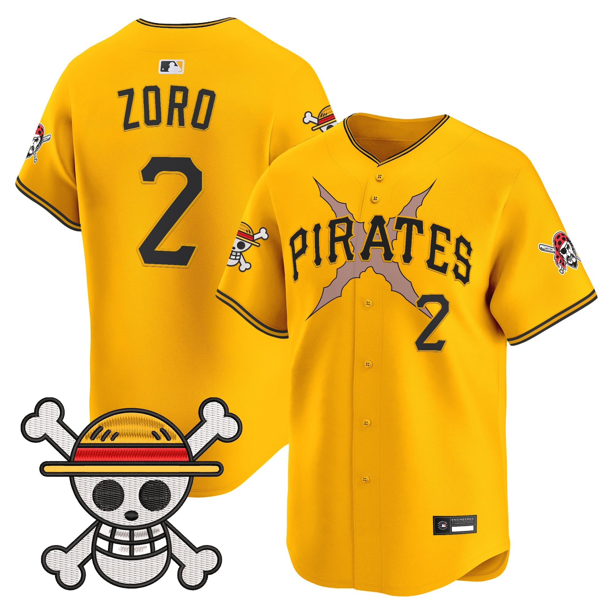 Men's Pittsburgh Pirates x One Piece Vapor Premier Limited Jersey - Stitched