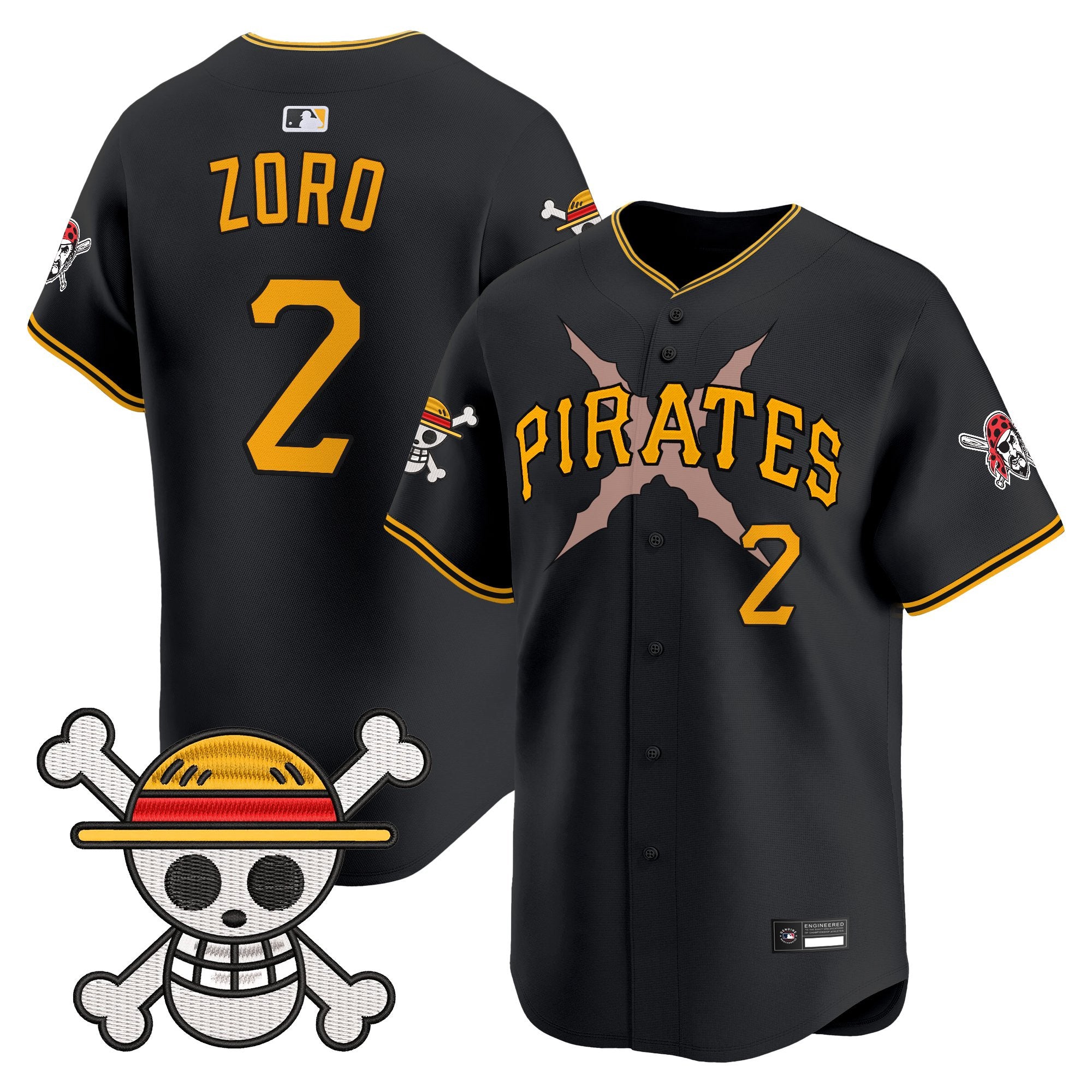 Men's Pittsburgh Pirates x One Piece Vapor Premier Limited Jersey - Stitched