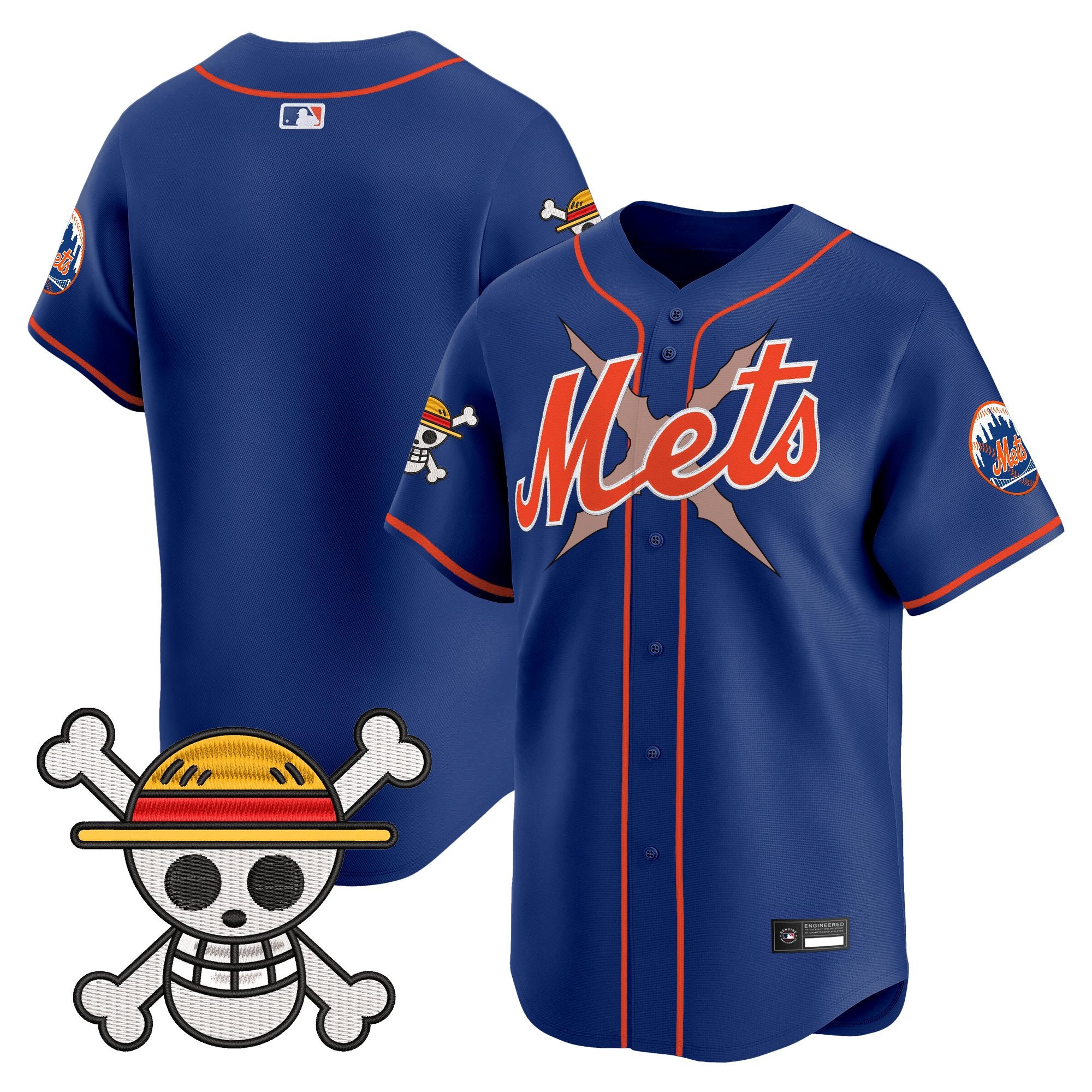 Men's New York Mets x One Piece Vapor Premier Limited Jersey - Stitched