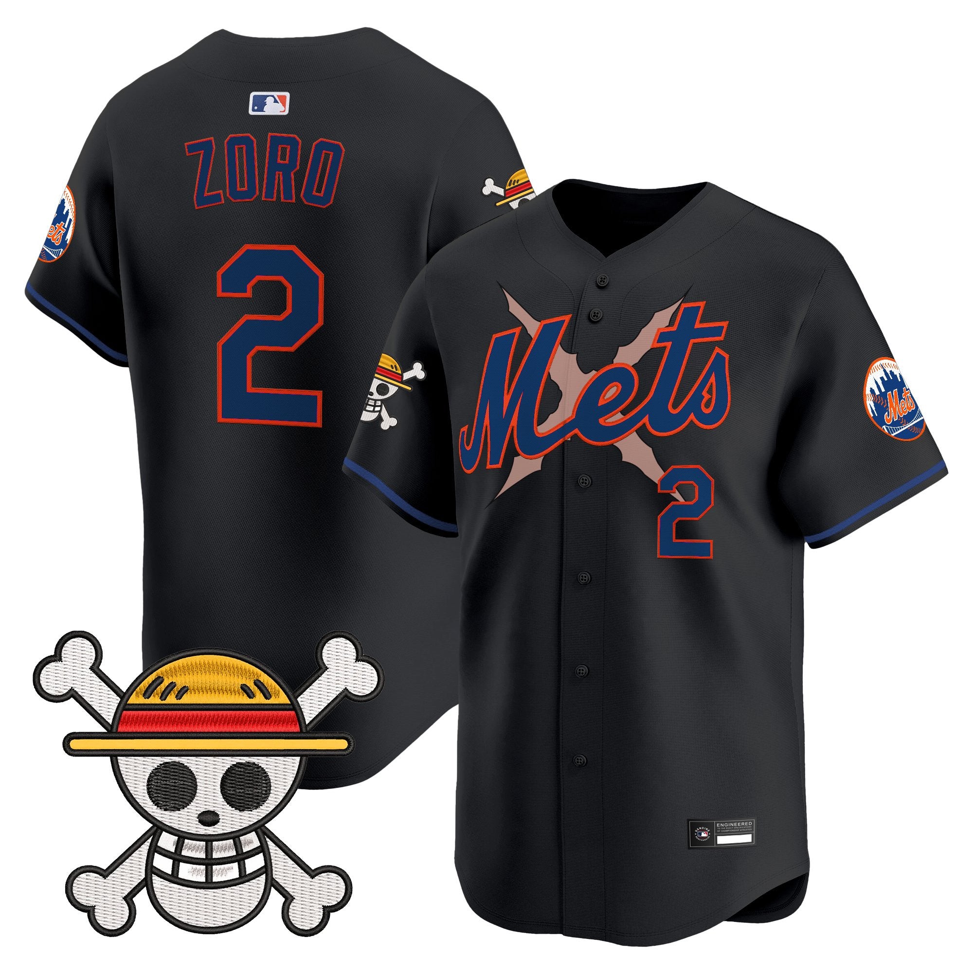 Men's New York Mets x One Piece Vapor Premier Limited Jersey - Stitched