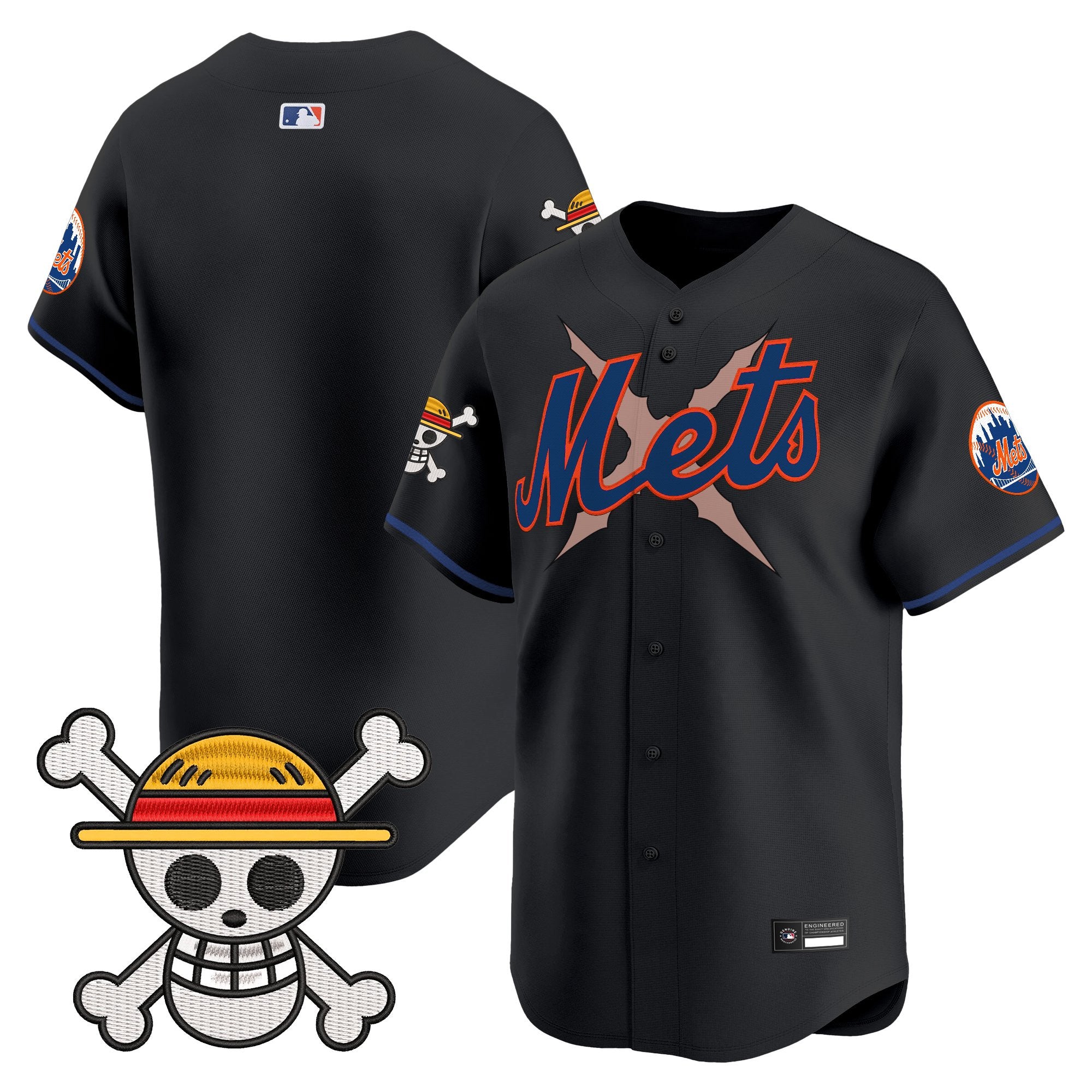 Men's New York Mets x One Piece Vapor Premier Limited Jersey - Stitched