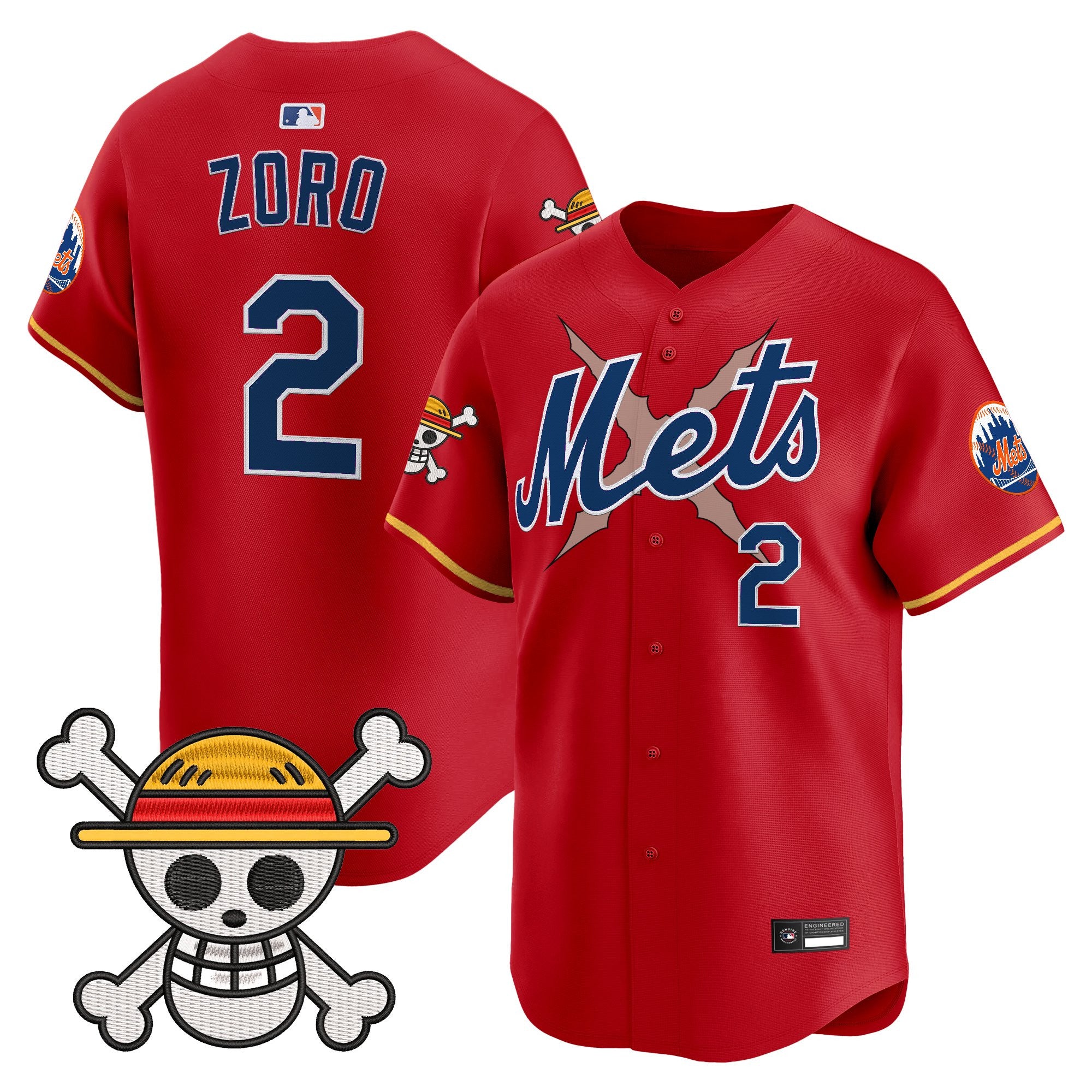 Men's New York Mets x One Piece Vapor Premier Limited Jersey - Stitched