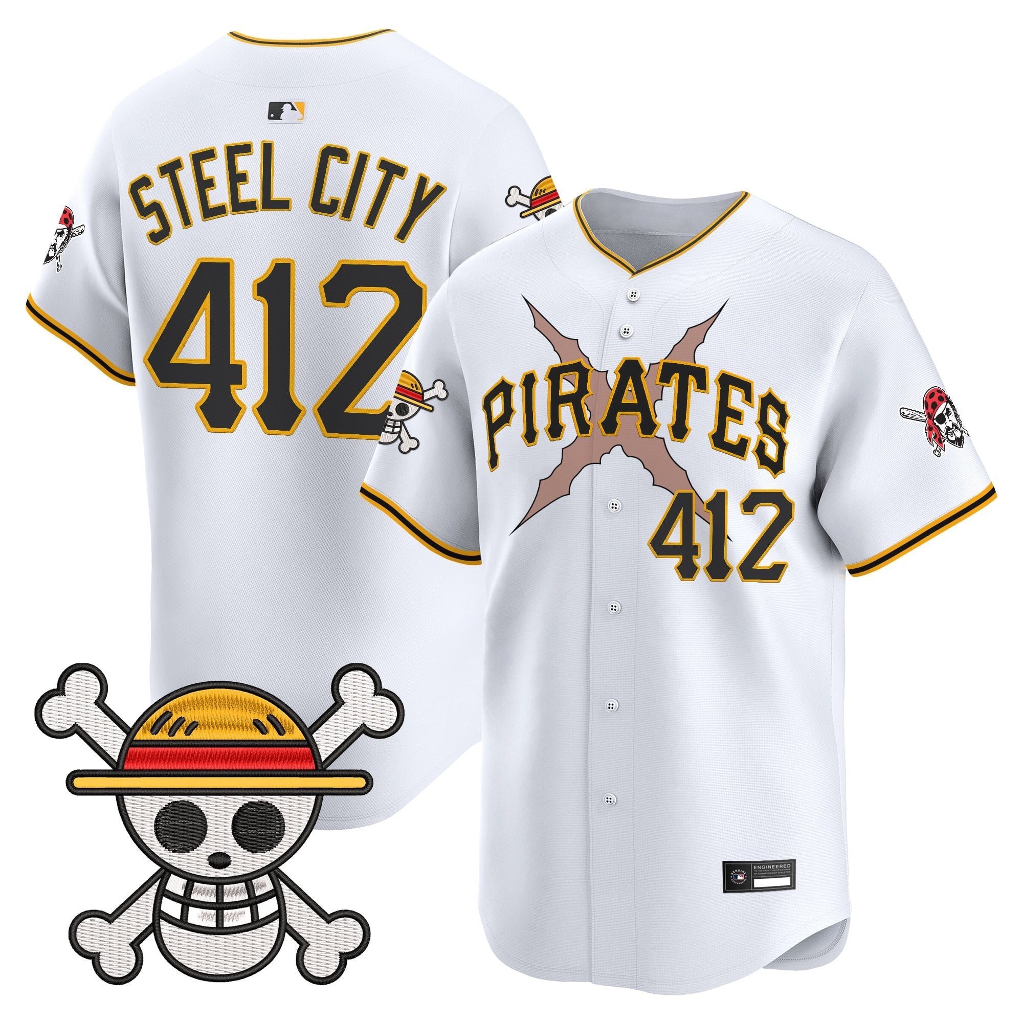 Men's Pittsburgh Pirates x One Piece Vapor Premier Limited Jersey - Stitched