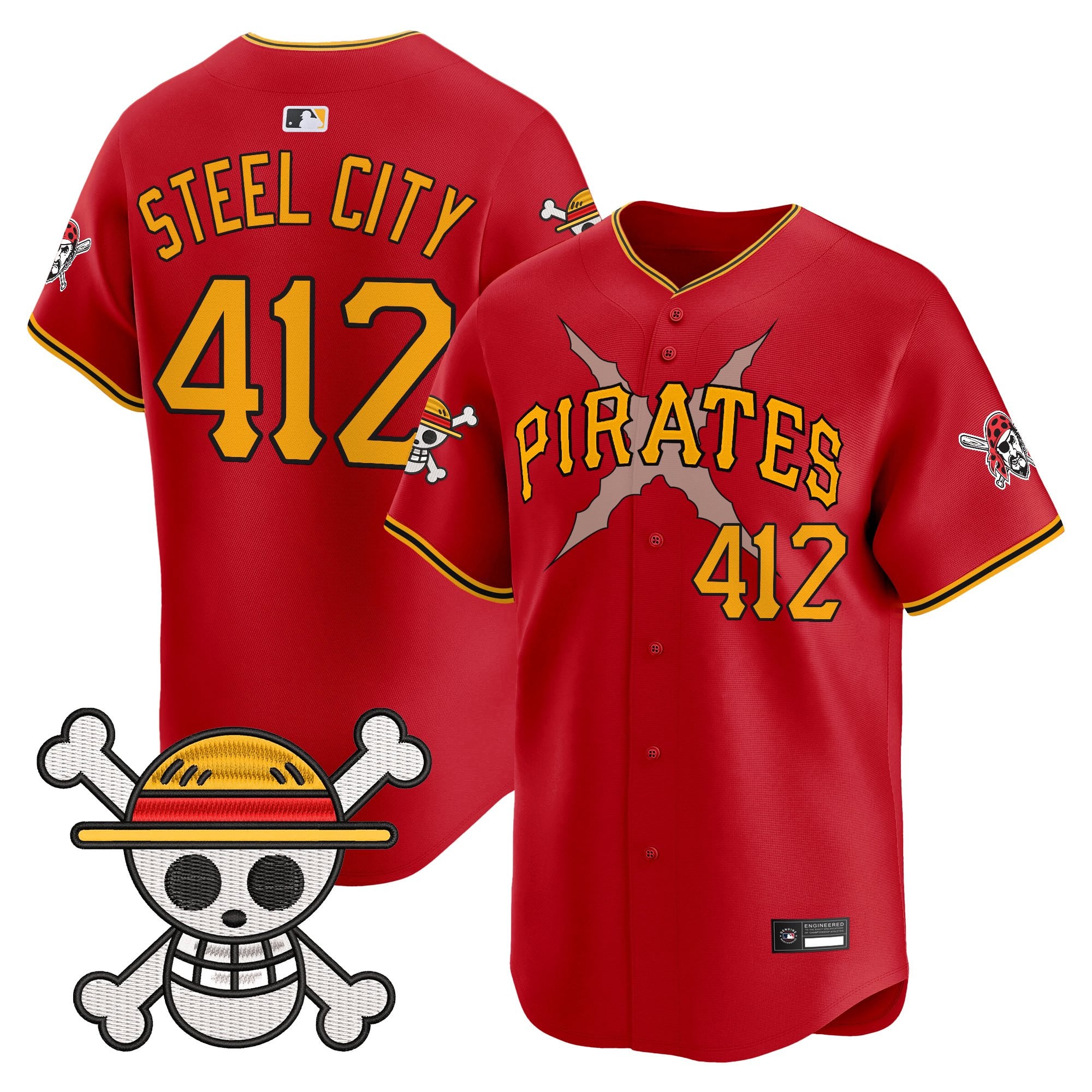 Men's Pittsburgh Pirates x One Piece Vapor Premier Limited Jersey - Stitched