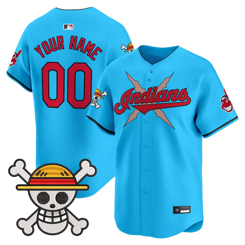 Cleveland Indians x One Piece Vapor Premier Limited Custom Jersey - Stitched