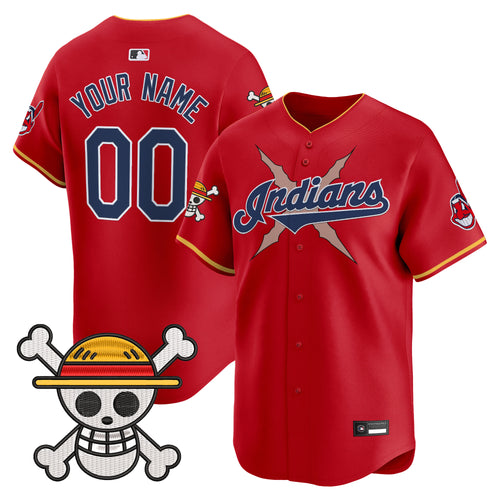 Cleveland Indians x One Piece Vapor Premier Limited Custom Jersey - Stitched