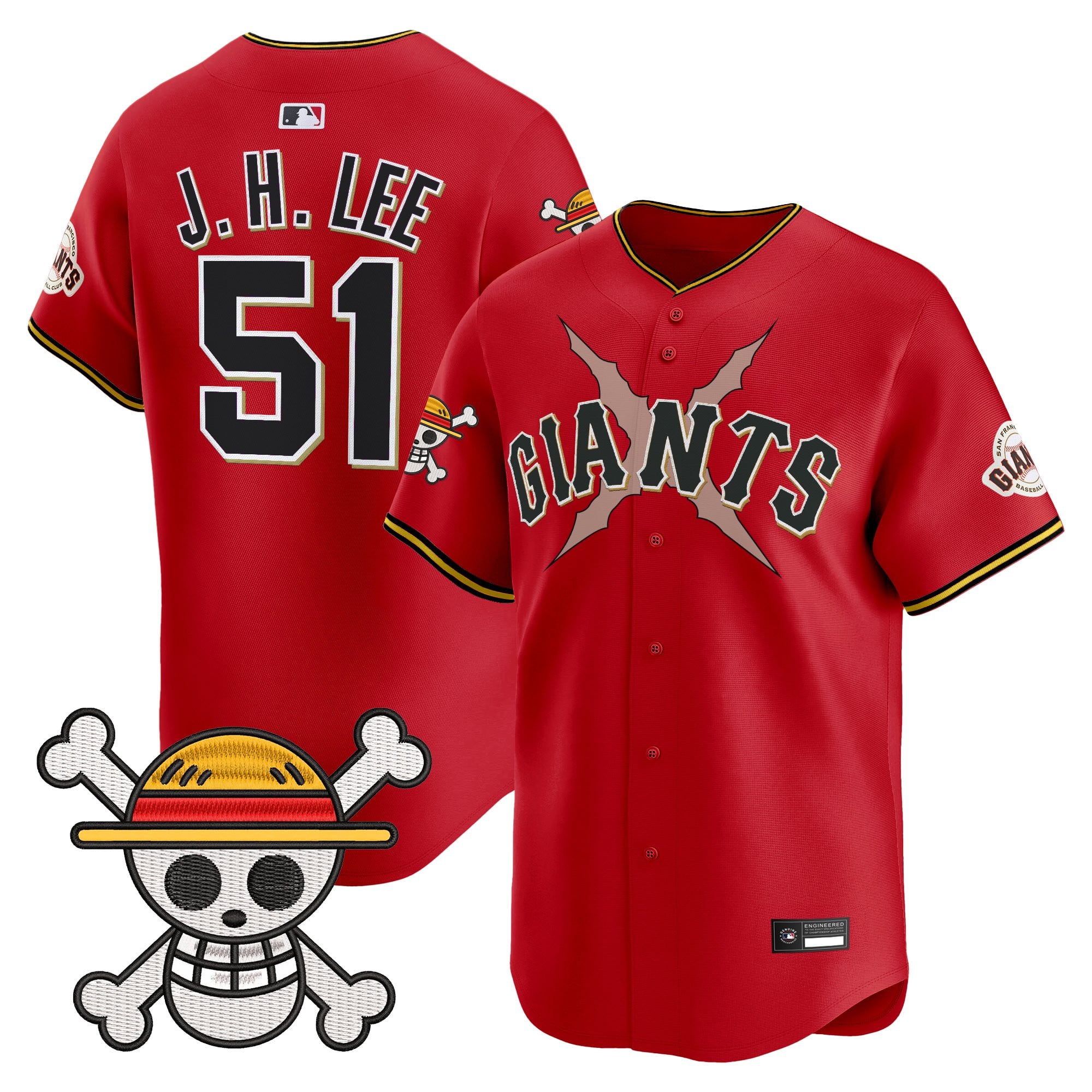 Men's San Francisco Giants x One Piece Vapor Premier Limited Jersey - Stitched