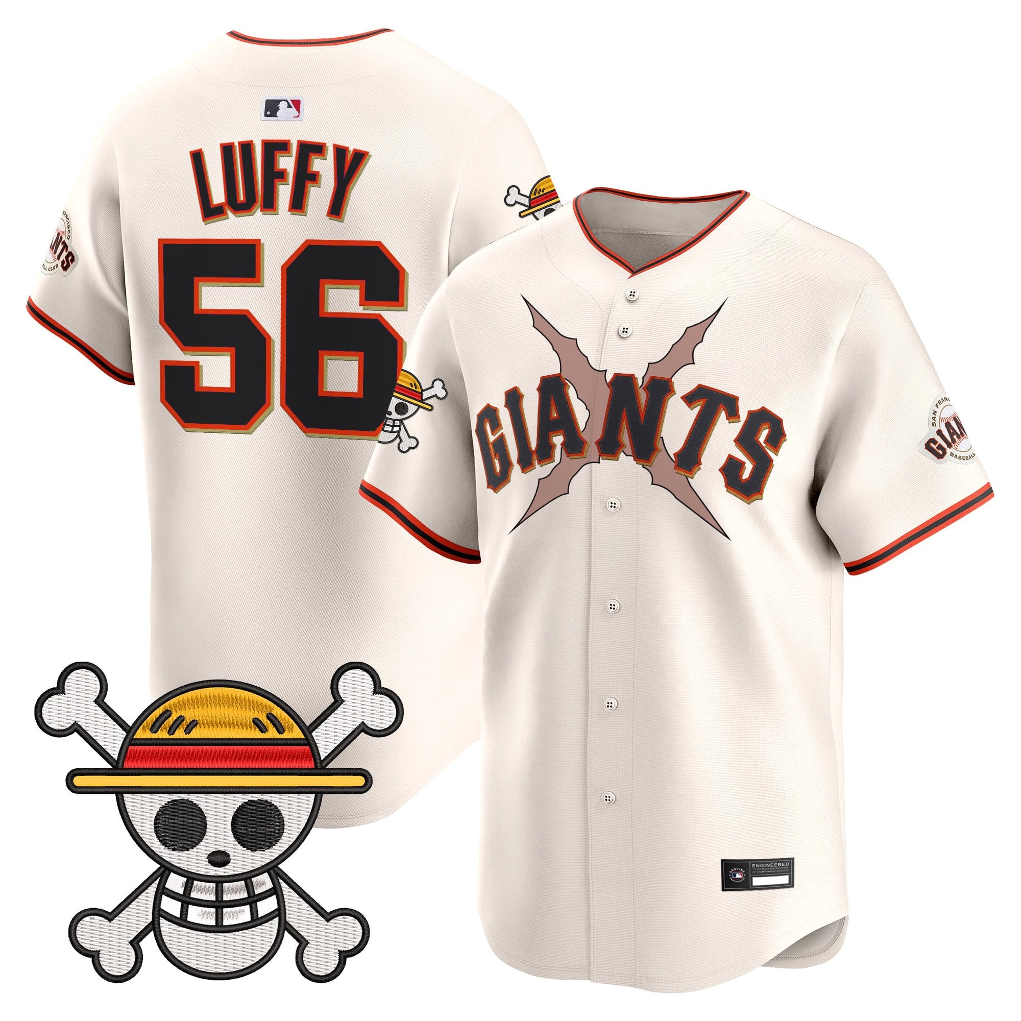 Men's San Francisco Giants x One Piece Vapor Premier Limited Jersey - Stitched