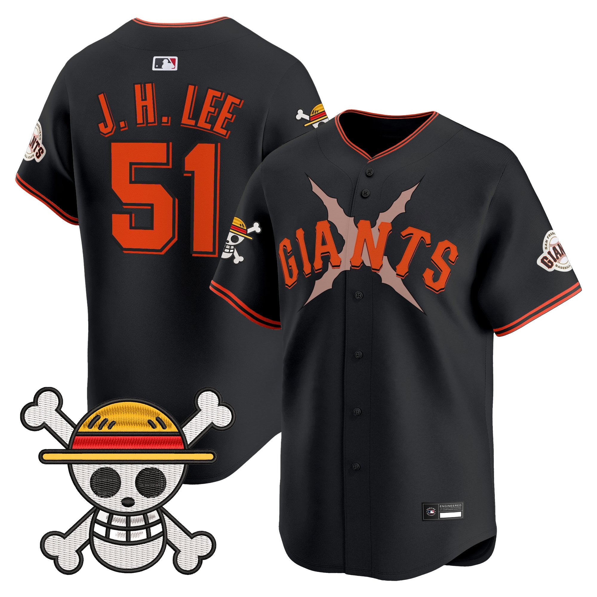 Men's San Francisco Giants x One Piece Vapor Premier Limited Jersey - Stitched