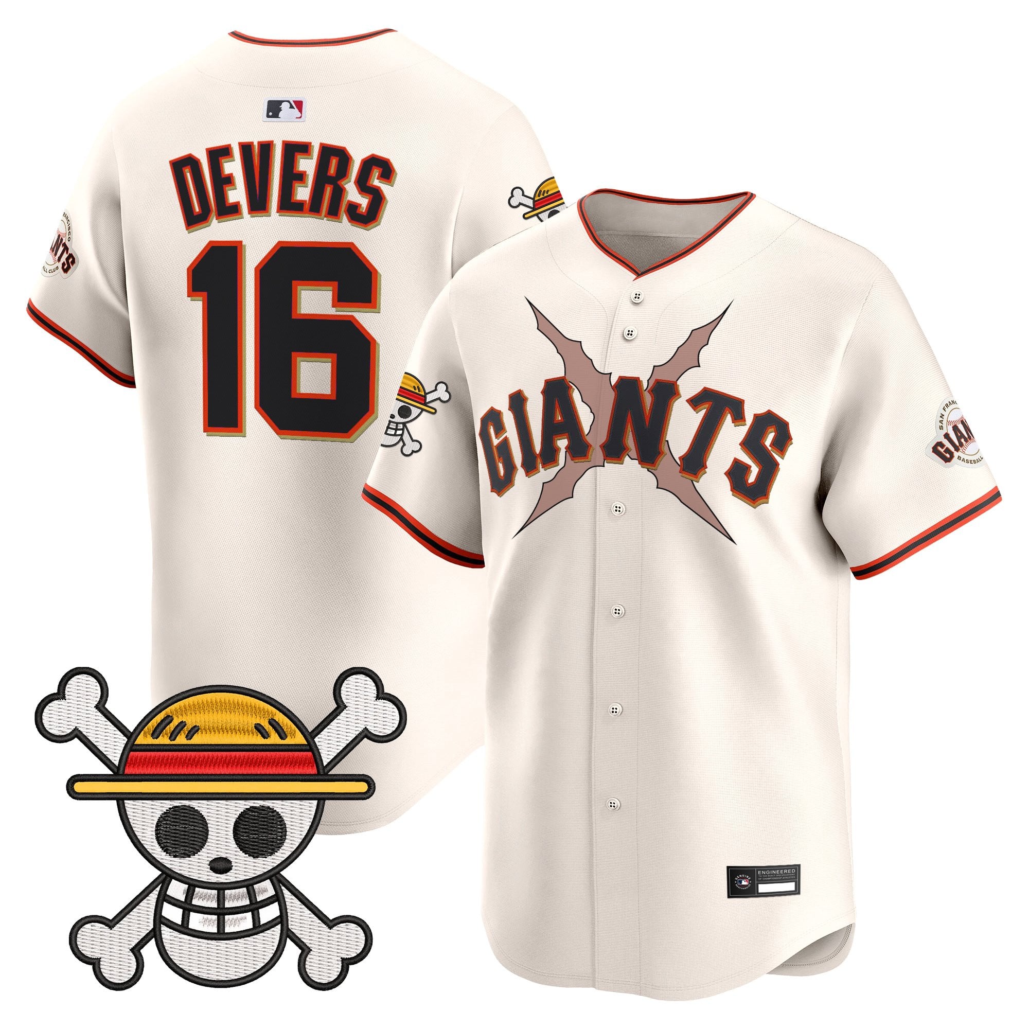 Men's San Francisco Giants x One Piece Vapor Premier Limited Jersey - Stitched