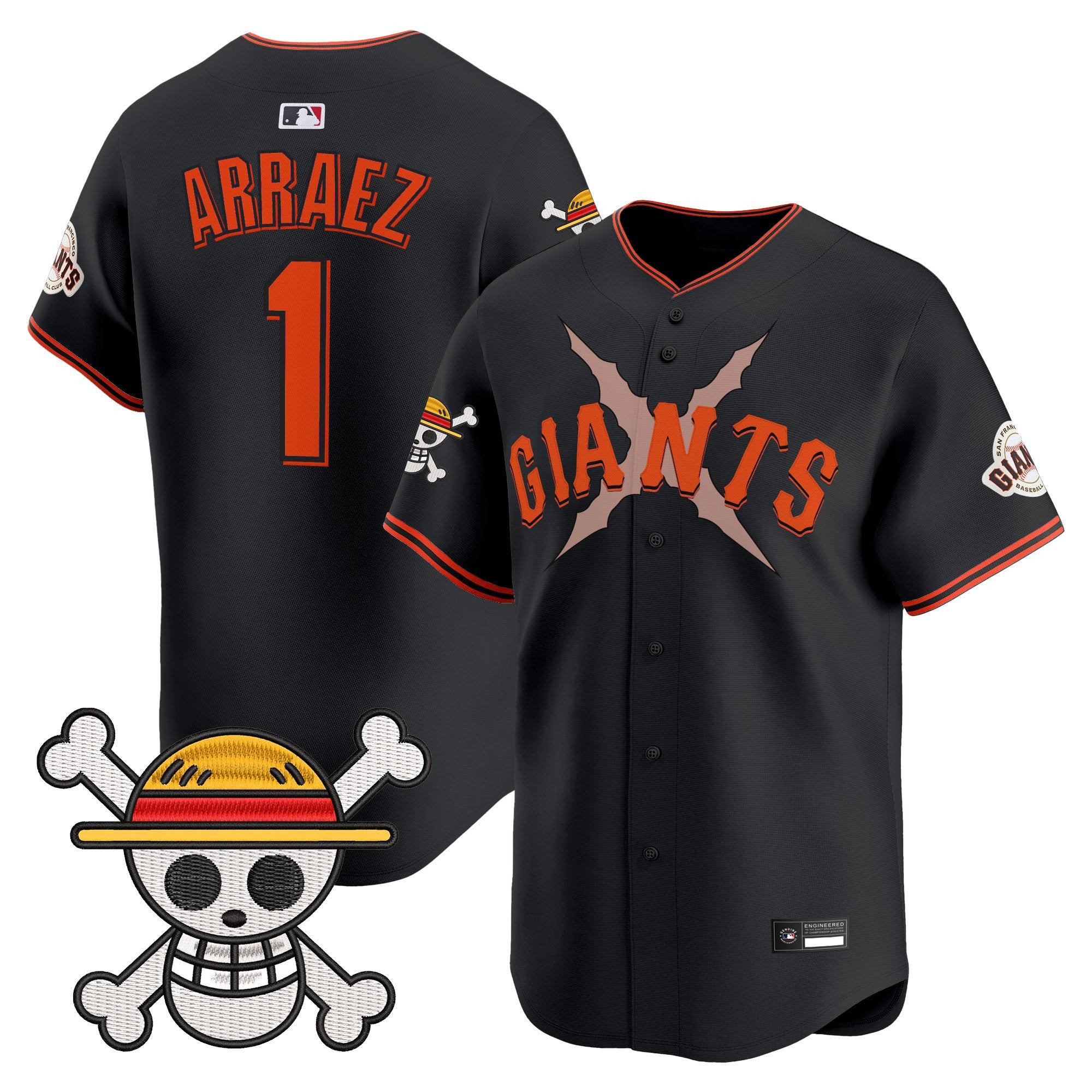 Men's San Francisco Giants x One Piece Vapor Premier Limited Jersey - Stitched