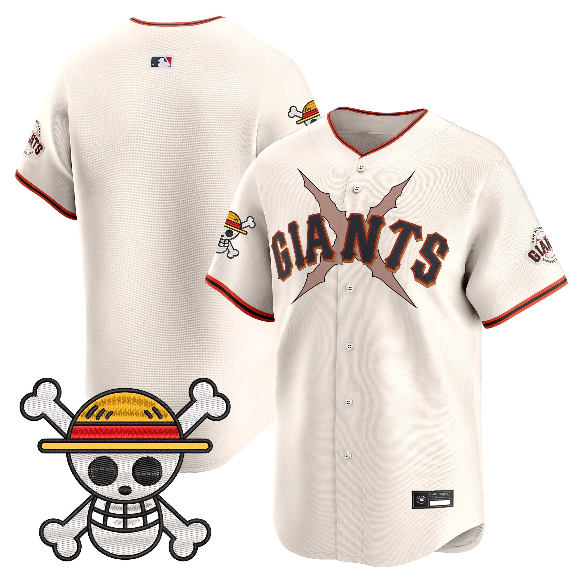 Men's San Francisco Giants x One Piece Vapor Premier Limited Jersey - Stitched