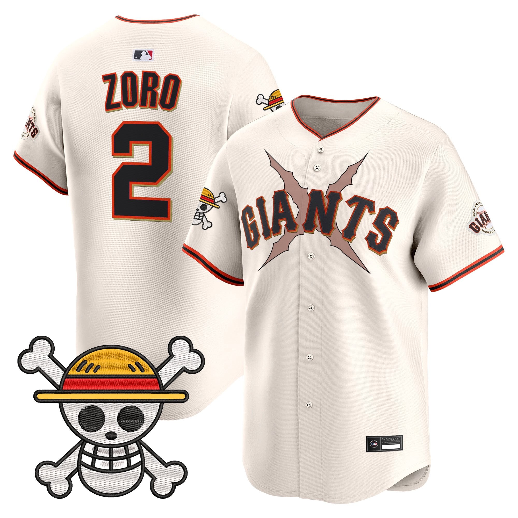 Men's San Francisco Giants x One Piece Vapor Premier Limited Jersey - Stitched